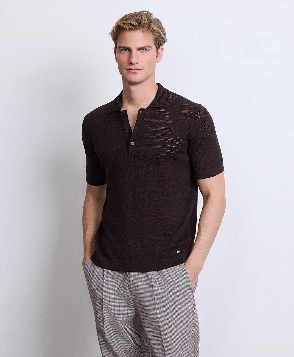 Markup Uomo Maglieria Polo in crochet
