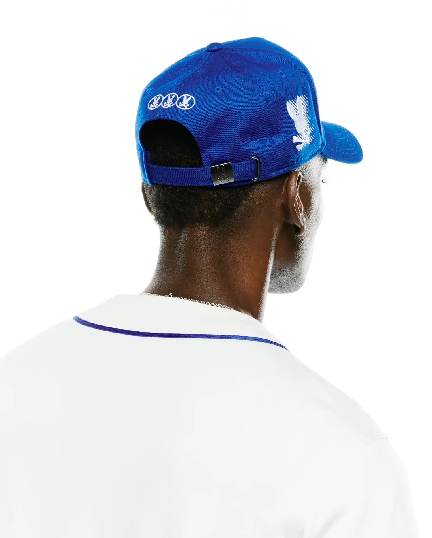 Psycho Bunny Accessories Nathaniel A-Frame Trucker Cap cappellino blu