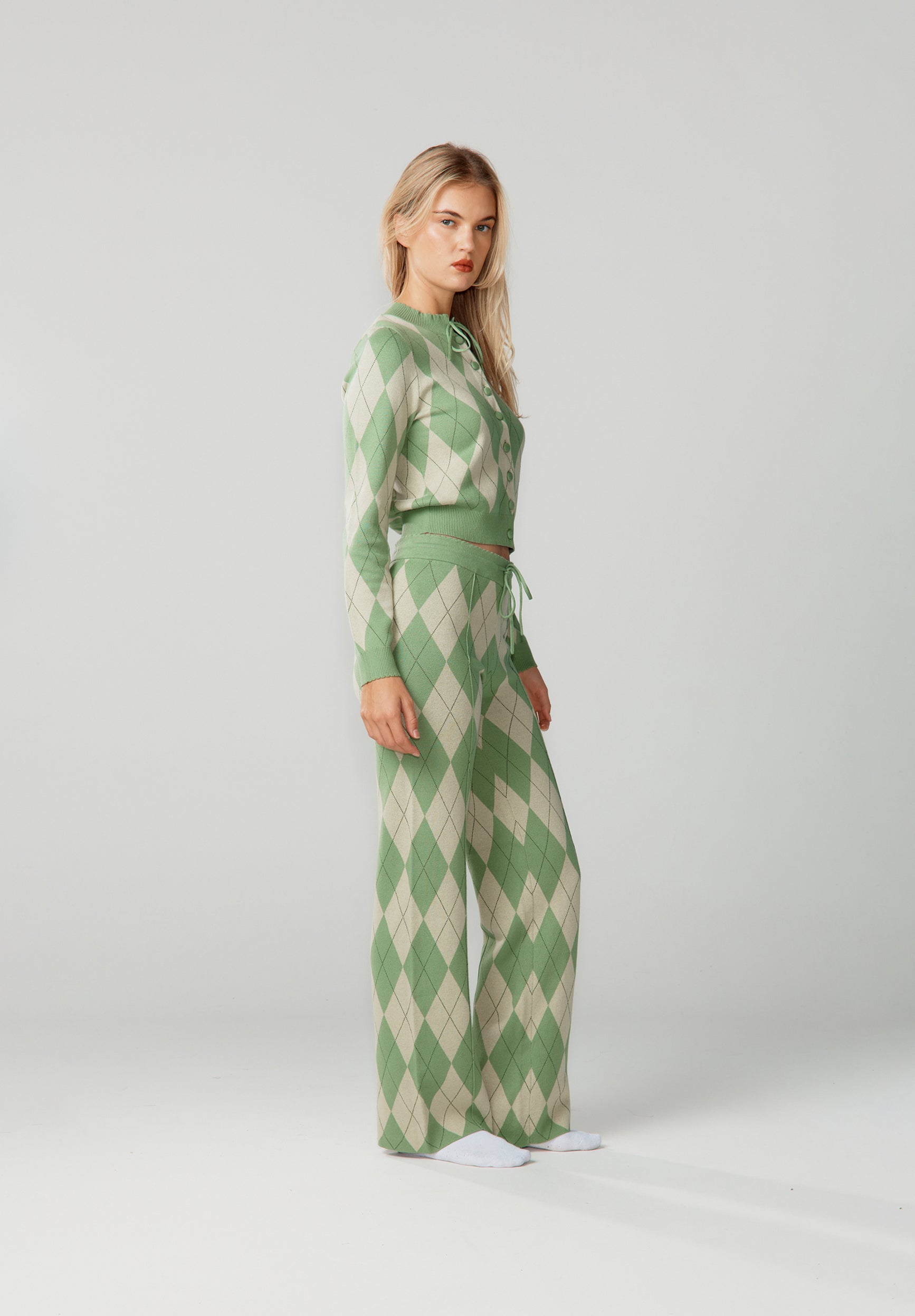 House Of Sunny Women's Shorts & Trousers Argyle Lounge Pant pantaloni