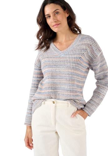 Damart Prêt-à-porter Maglione filo mulinato a righe 38-40