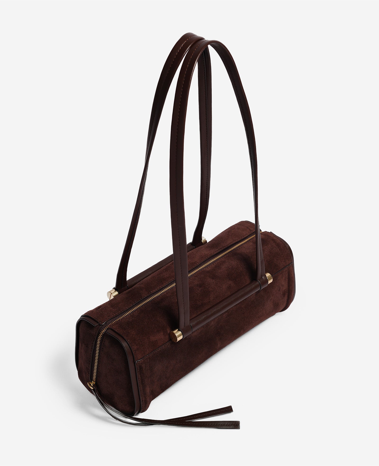Kenneth Cole Reaction Highline East West borsa a spalla cioccolato in pelle scamosciata