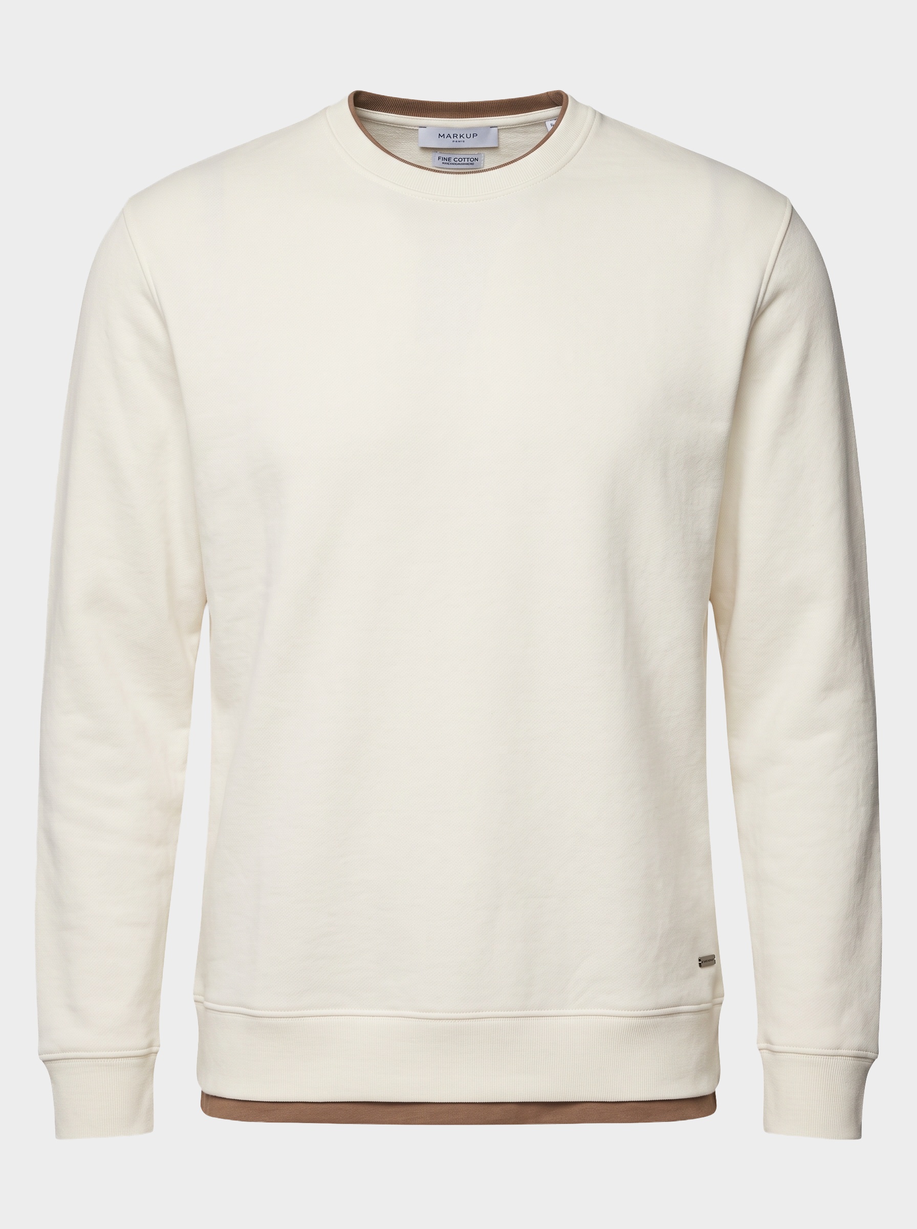 Markup Uomo Felpe & T-shirt Felpa Girocollo con Inserti Contrasto uomo
