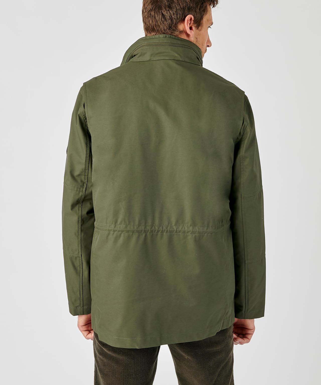 Damart Thermolactyl parka idrorepellente 3 in 1 con gilet verde kaki XS