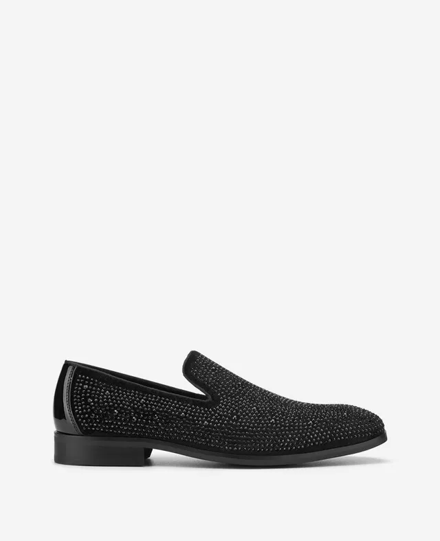 Kenneth Cole Reaction REACTION Harper2 Studded Venetian Loafer mocassini neri con borchie