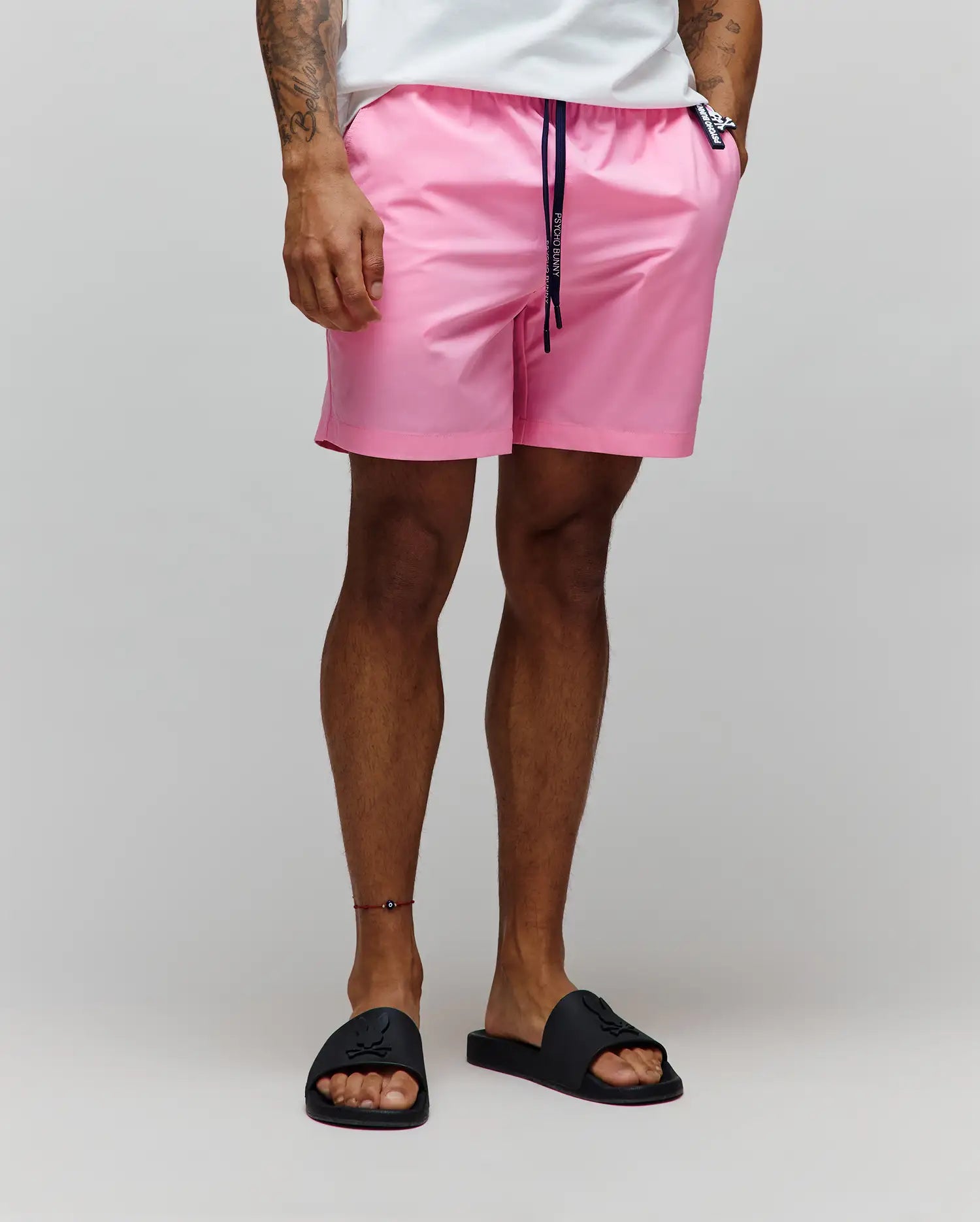 Psycho Bunny Men's Swimwear Samos costume da bagno rosa 6" idroreattivo