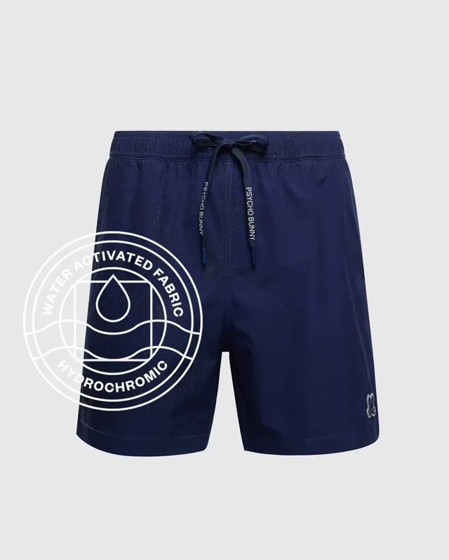 Psycho Bunny Men's Swimwear Samos costume da bagno 6" blu idroreattivo