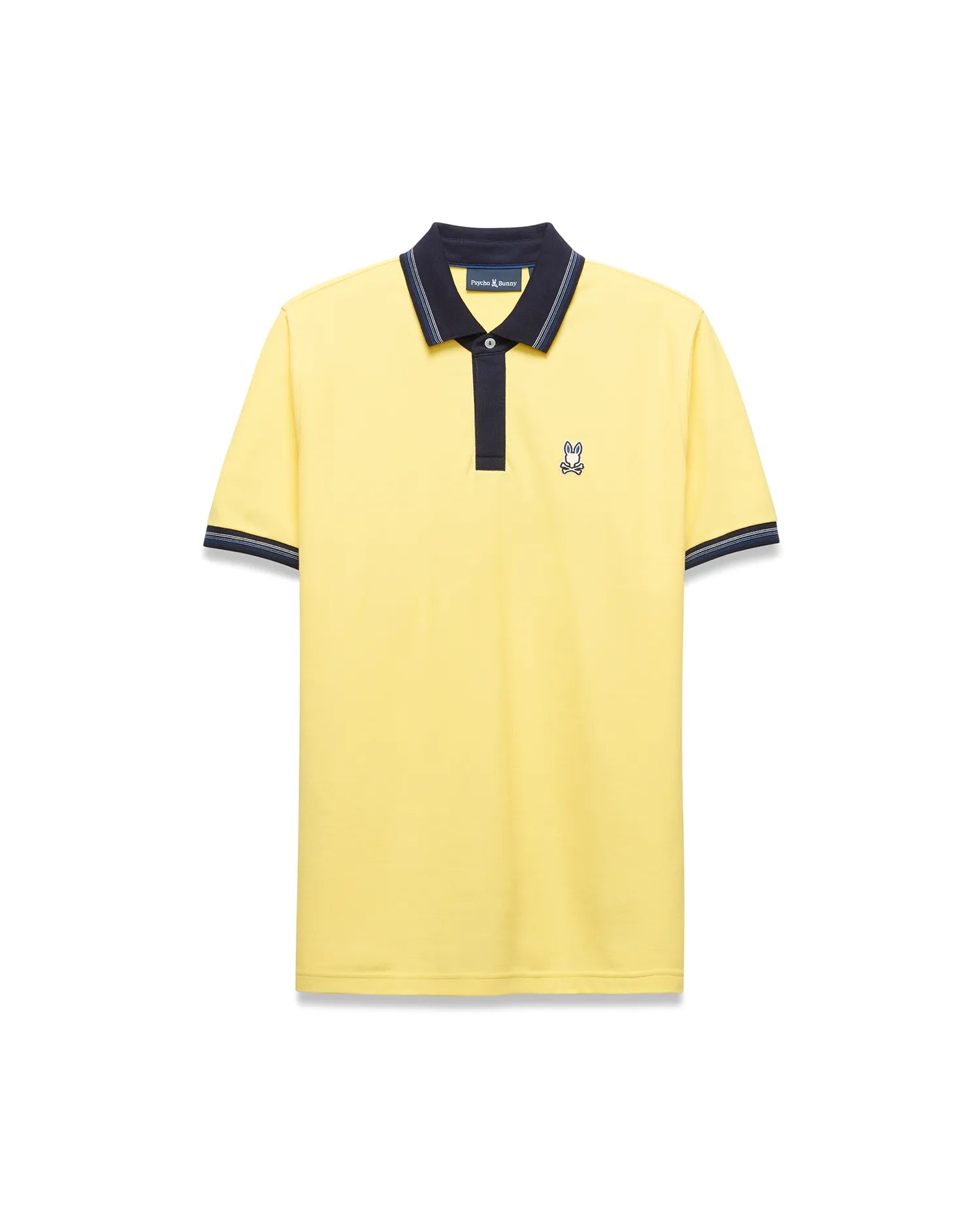 Psycho Bunny Men's Polos Jaydon Pima Piqué Polo uomo giallo cotone