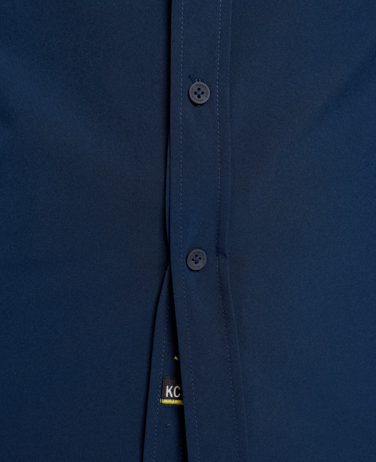 Kenneth Cole Reaction Clothing Long Sleeve Button Down Sport Shirt camicia navy S