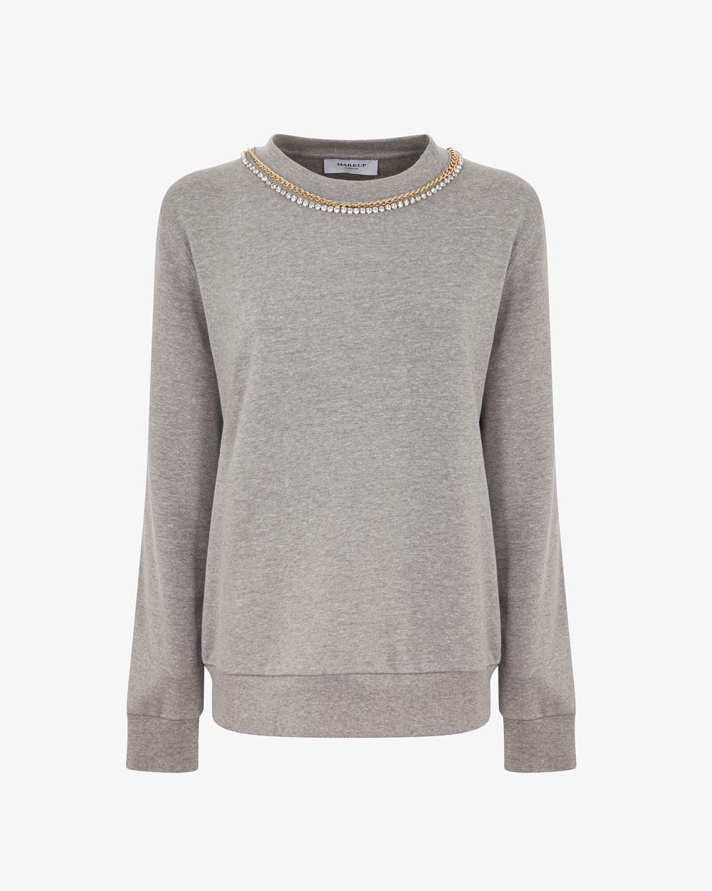 Markup Donna T-Shirt & Felpe Felpa girocollo con applicazione felpa