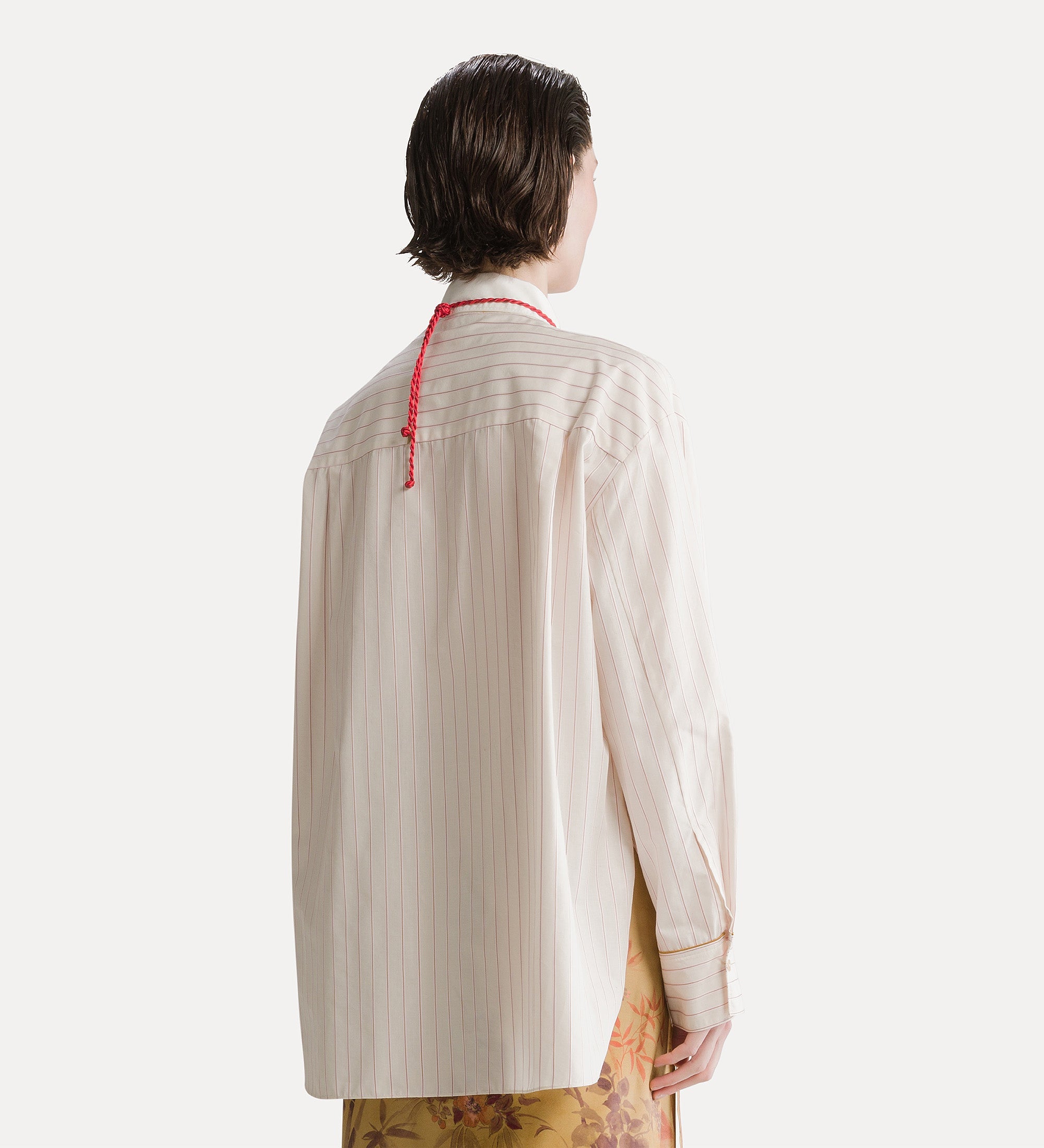 Forte camicie poplin overshirt camicia seta rigata