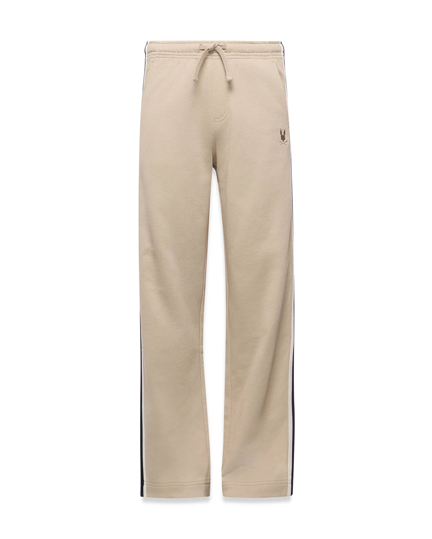 Psycho Bunny Kids Bottoms Ty French Terry Sweatpant pantaloni tuta beige