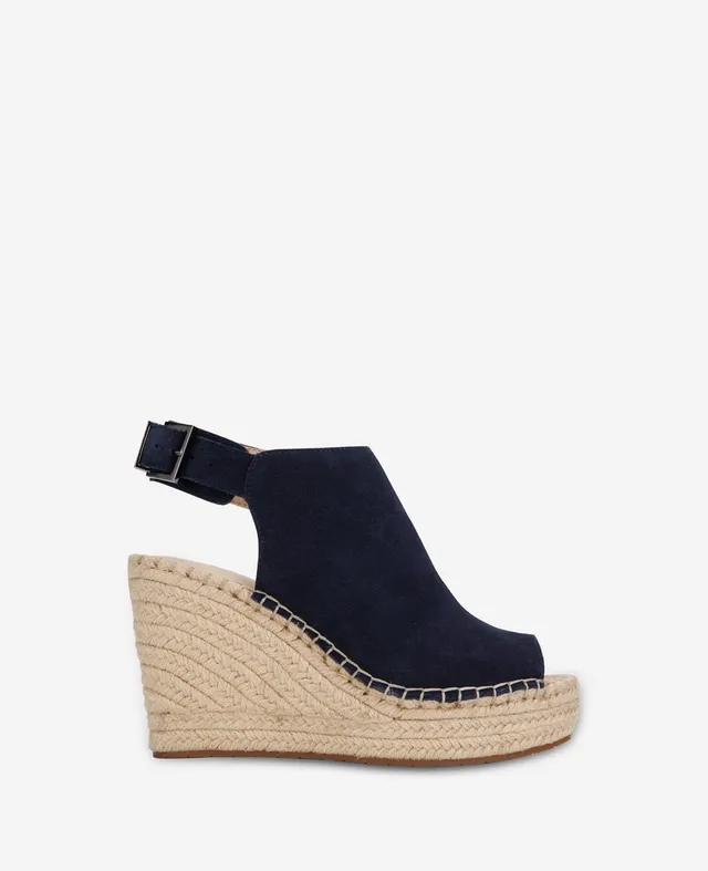 Kenneth Cole Reaction Shoes Olivia Espadrille Wedge Sandal sandali blu