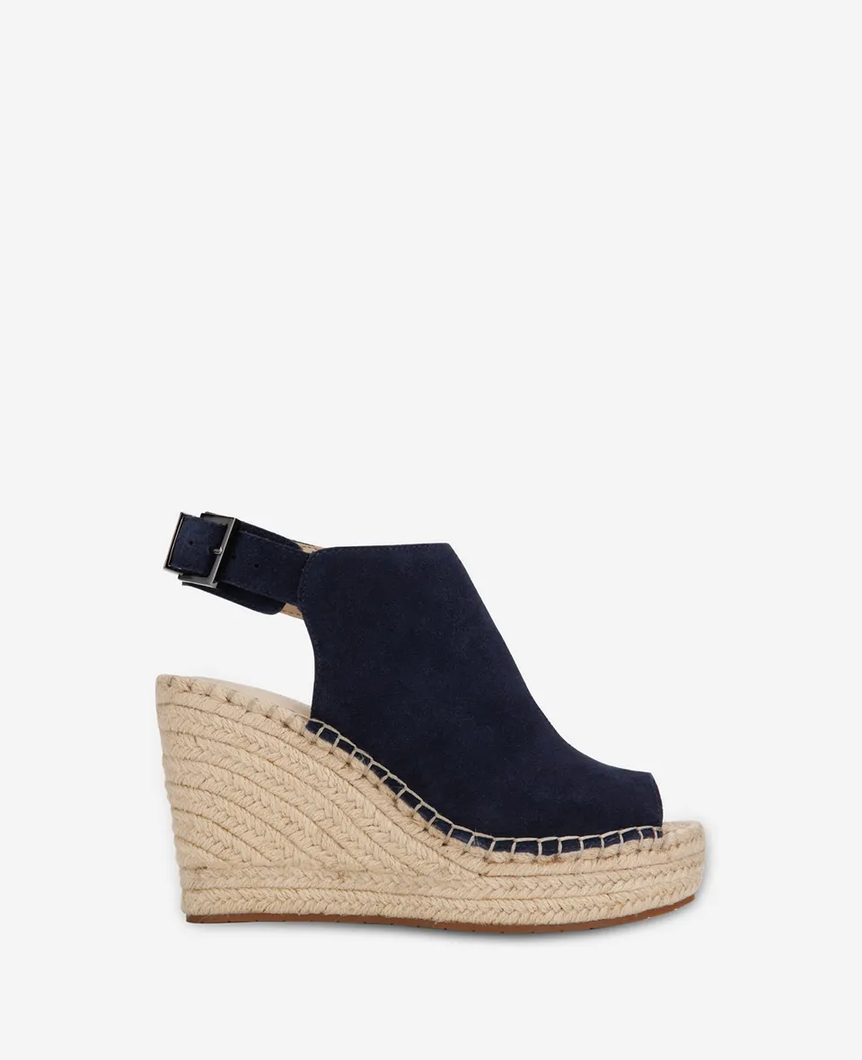 Kenneth Cole Reaction Shoes Olivia Espadrille Wedge Sandal sandali blu