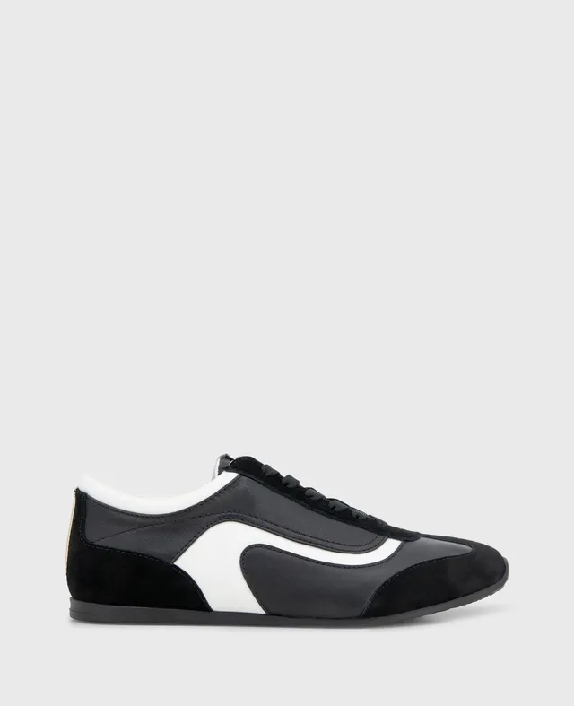 Kenneth Cole Reaction Shoes Alma Leather sneaker nere con memory foam