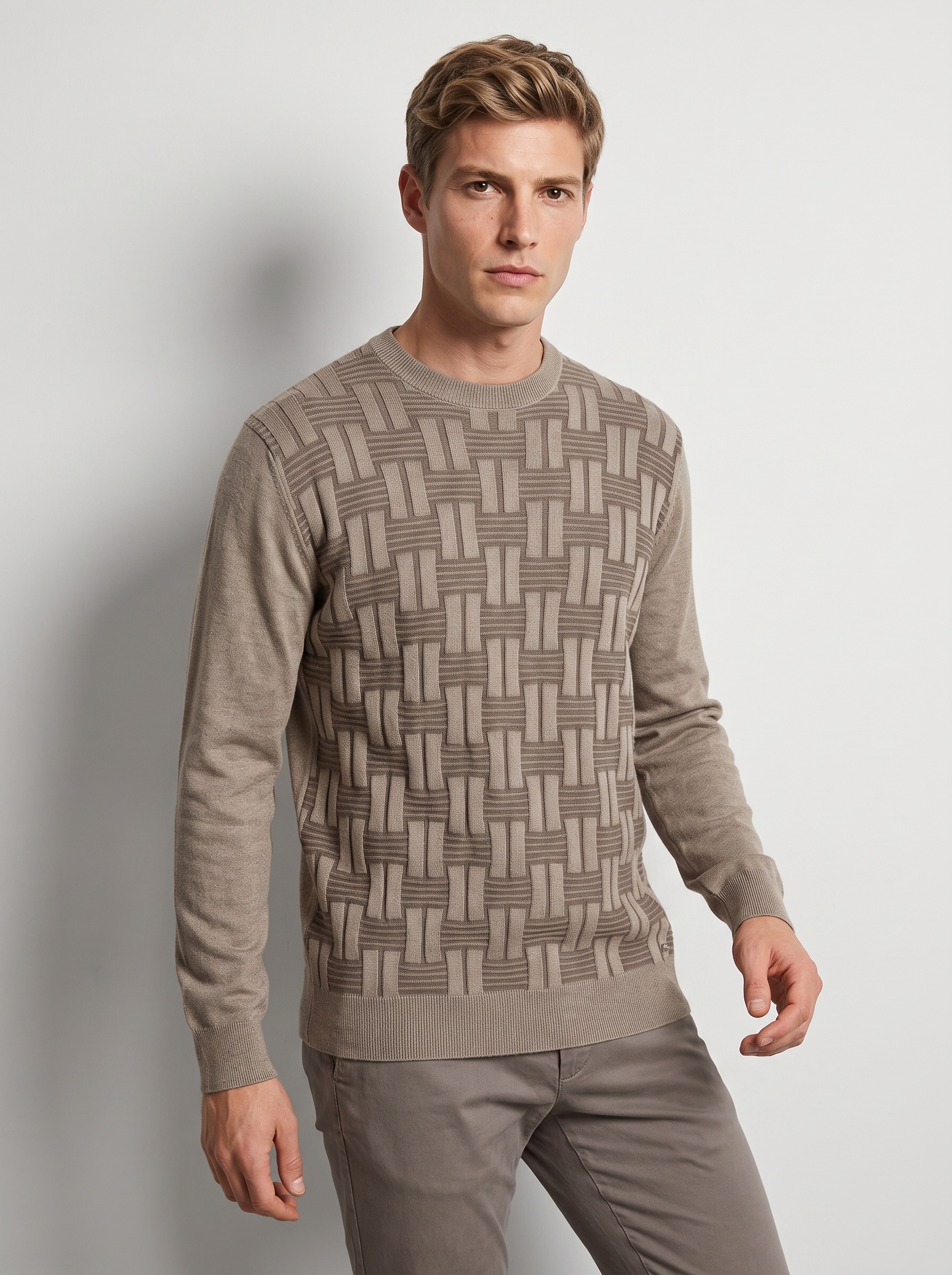 Markup Uomo Maglieria Maglione Girocollo Punto Vanisé