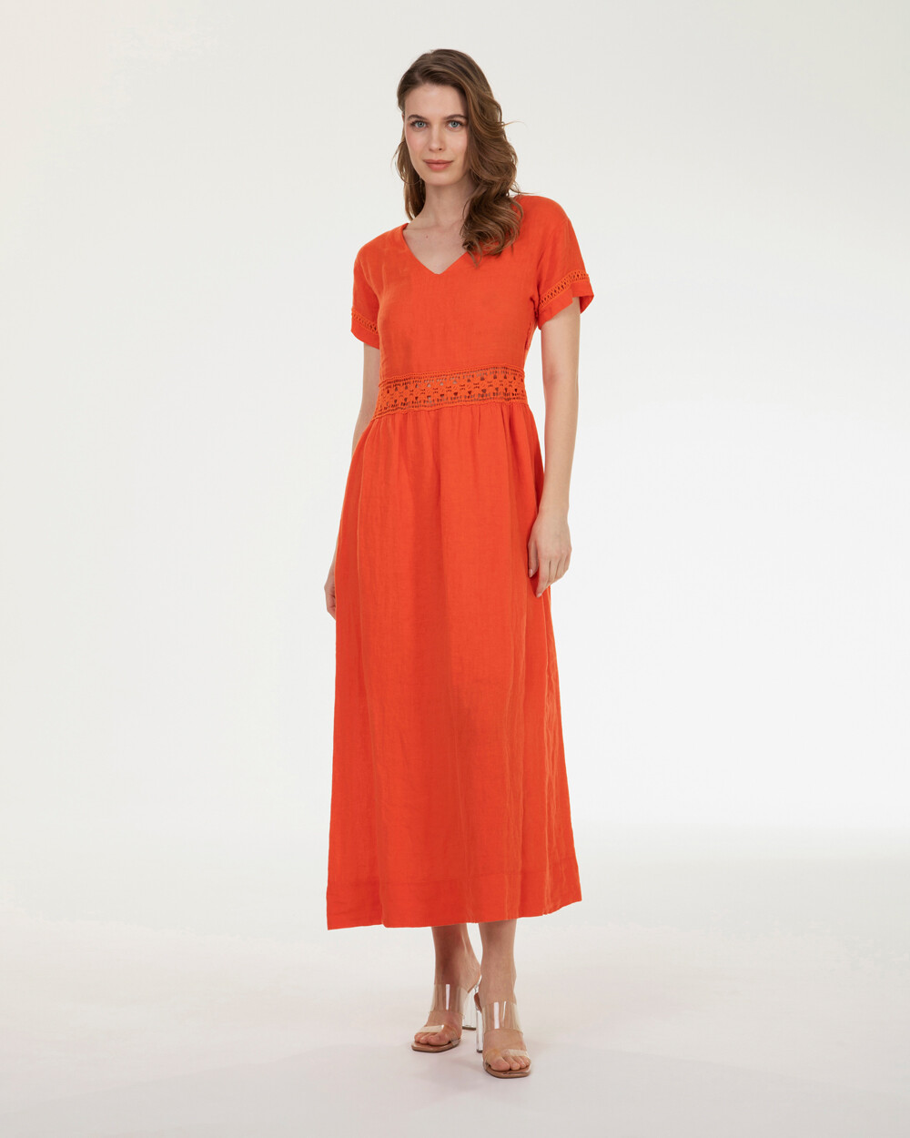 Markup Donna Vestiti Abito lungo in lino 100%
