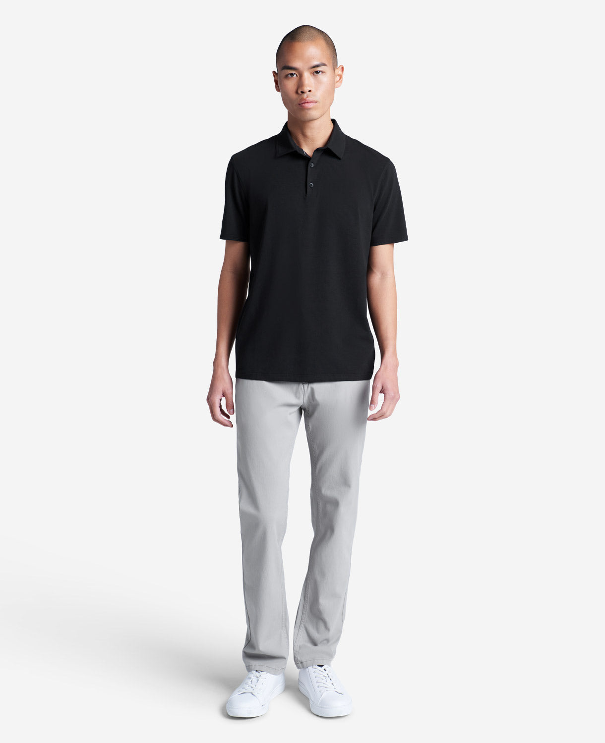 Kenneth Cole Reaction Clothing Slim-Fit Tech Chino pantaloni grigi slim