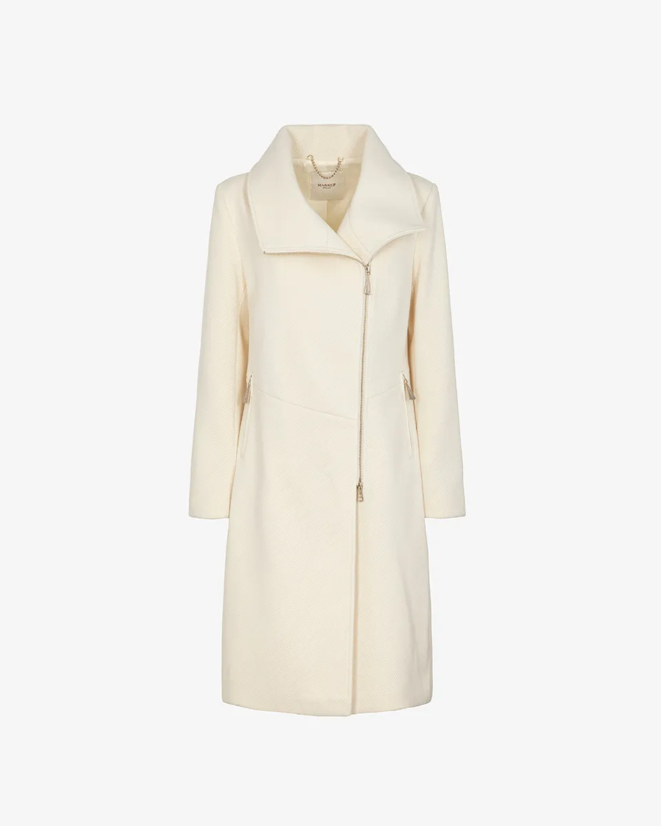 Markup Donna Cappotti Cappotto tessuto tagli diagonal cappotto taglio diagonale