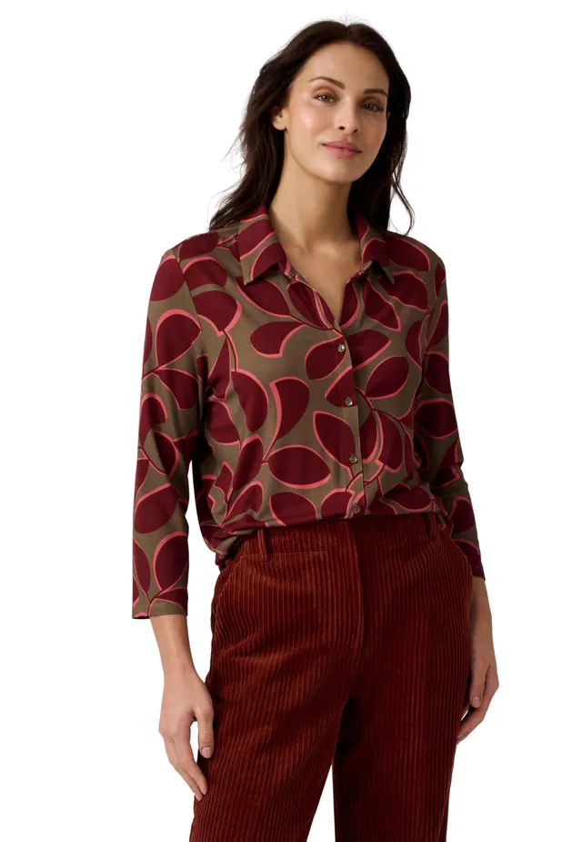 Damart Prêt-à-porter Camicetta Maglia Stretch verde donna