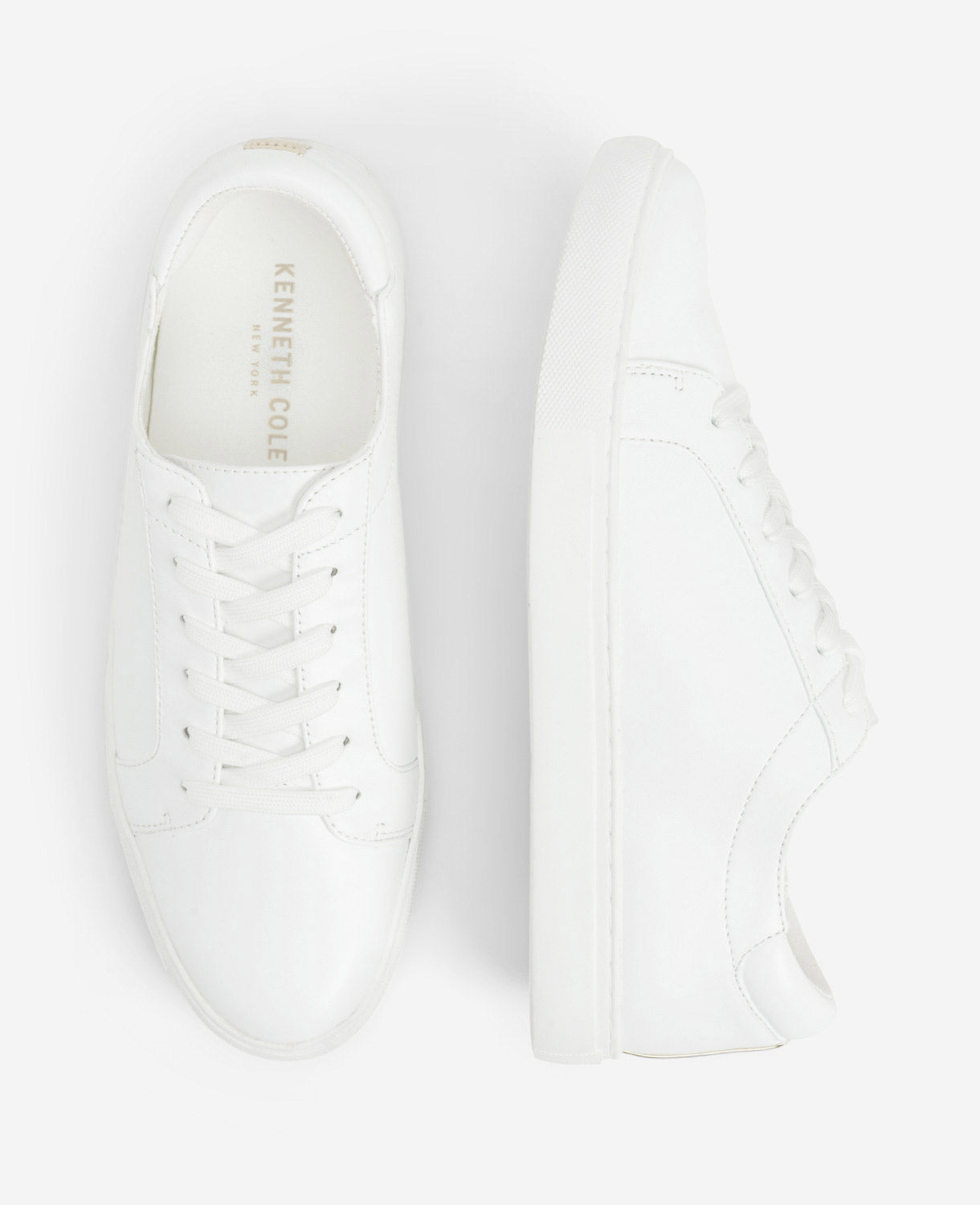 Kenneth Cole Reaction Shoes Leather Kam Sneaker sneaker bianca 5 in pelle