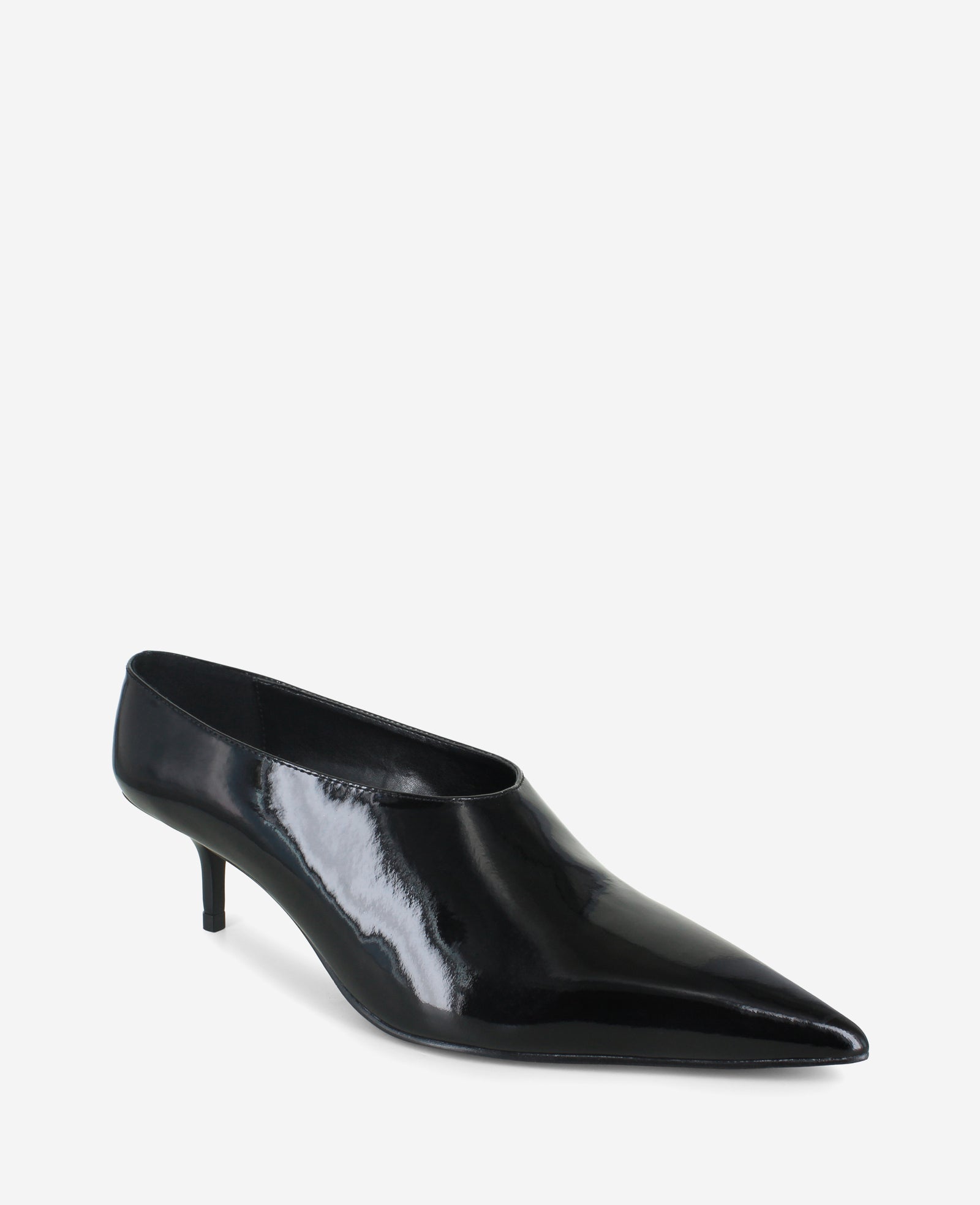 Kenneth Cole Reaction Shoes Linxie Patent High Vamp Pump décolleté nere vernice