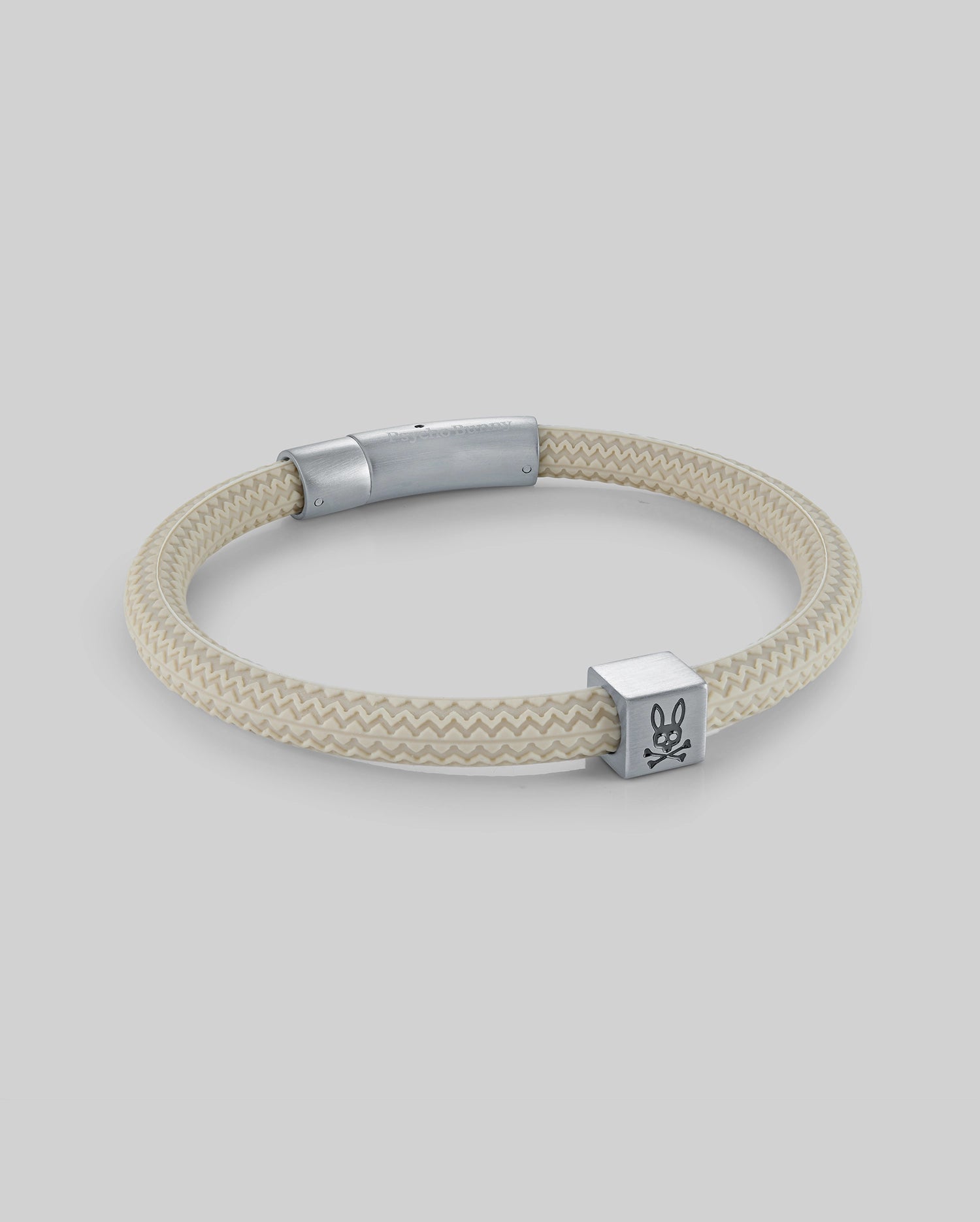 Psycho Bunny Accessories MENS SILICONE BRACELET MO1700025 bracciale beige in silicone