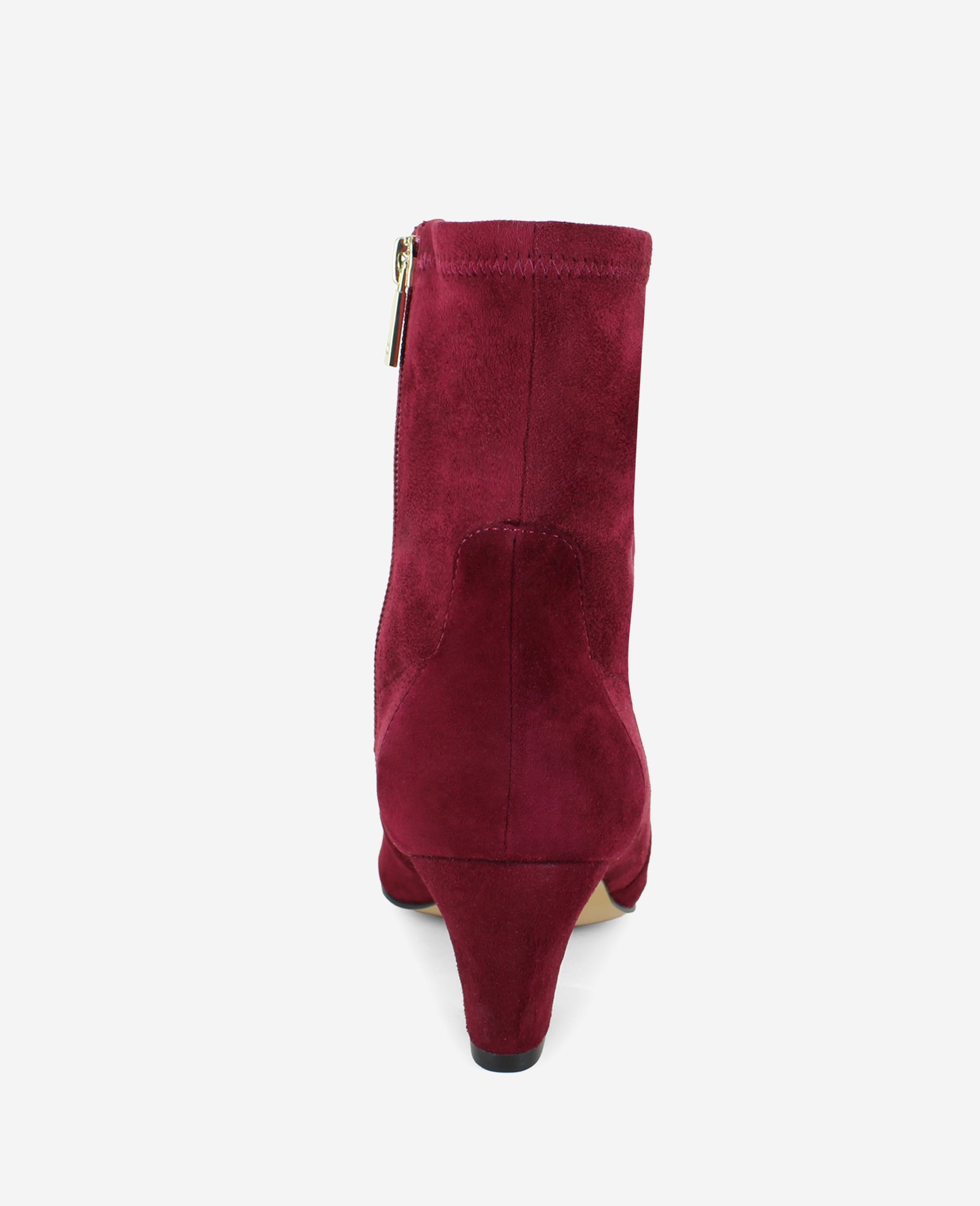 Kenneth Cole Reaction Shoes Odelle Suede Side Zip Point Toe Boot stivaletti color zinfandel