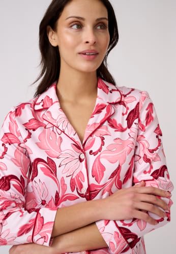 Damart Homewear Pigiama da donna XL blu fiorito in raso