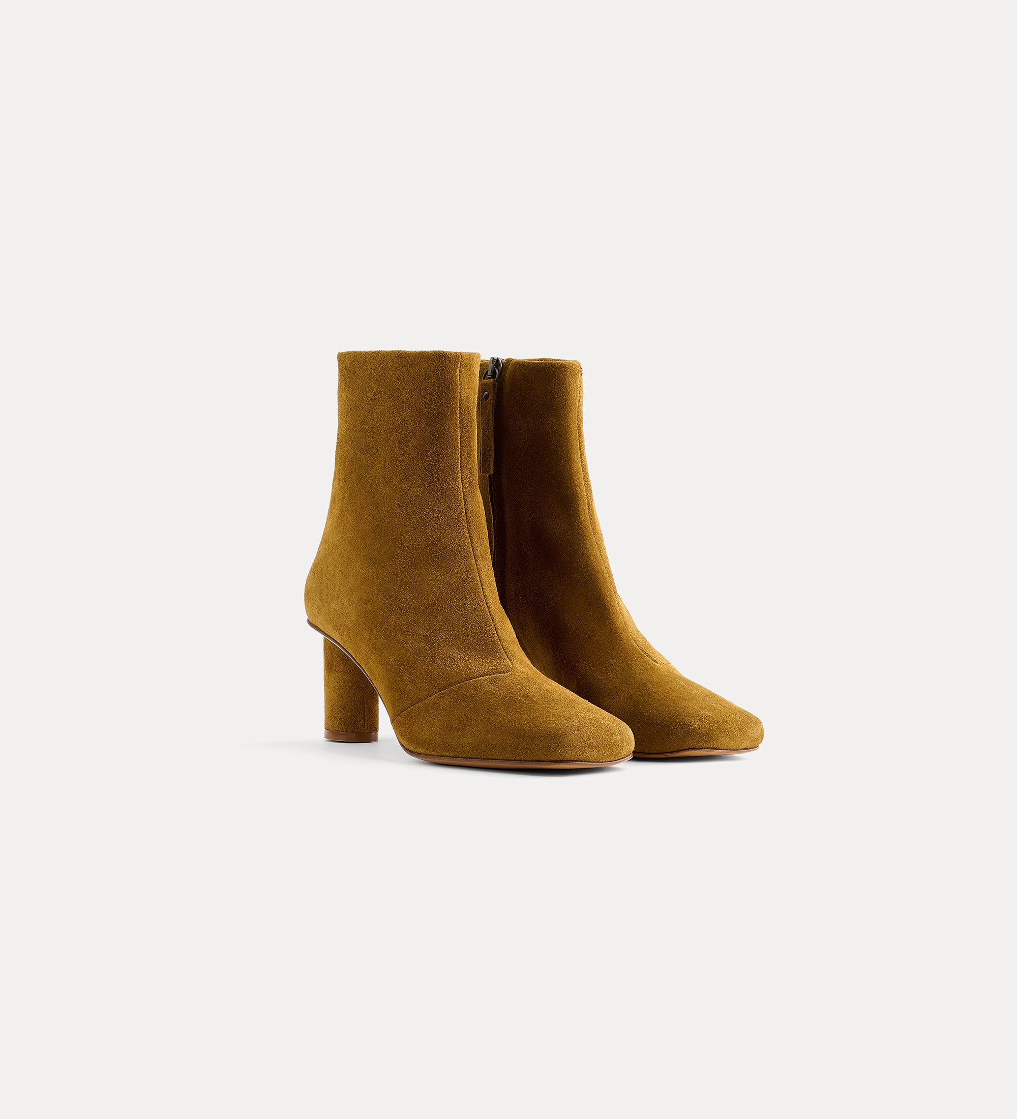 Forte Scarpe stivaletti suede vintage tacco sagomato
