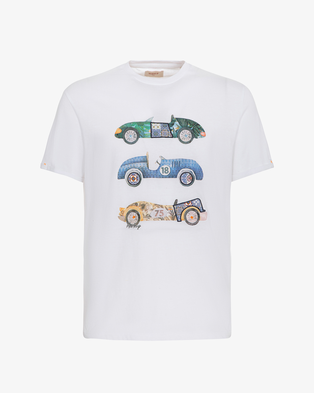 Markup Uomo Felpe & T-shirt T-shirt stampa car a manica corta