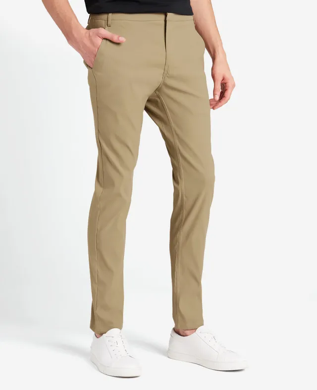 Kenneth Cole Reaction Clothing Slim-Fit Tech Chino pantaloni chino marrone chiaro slim fit