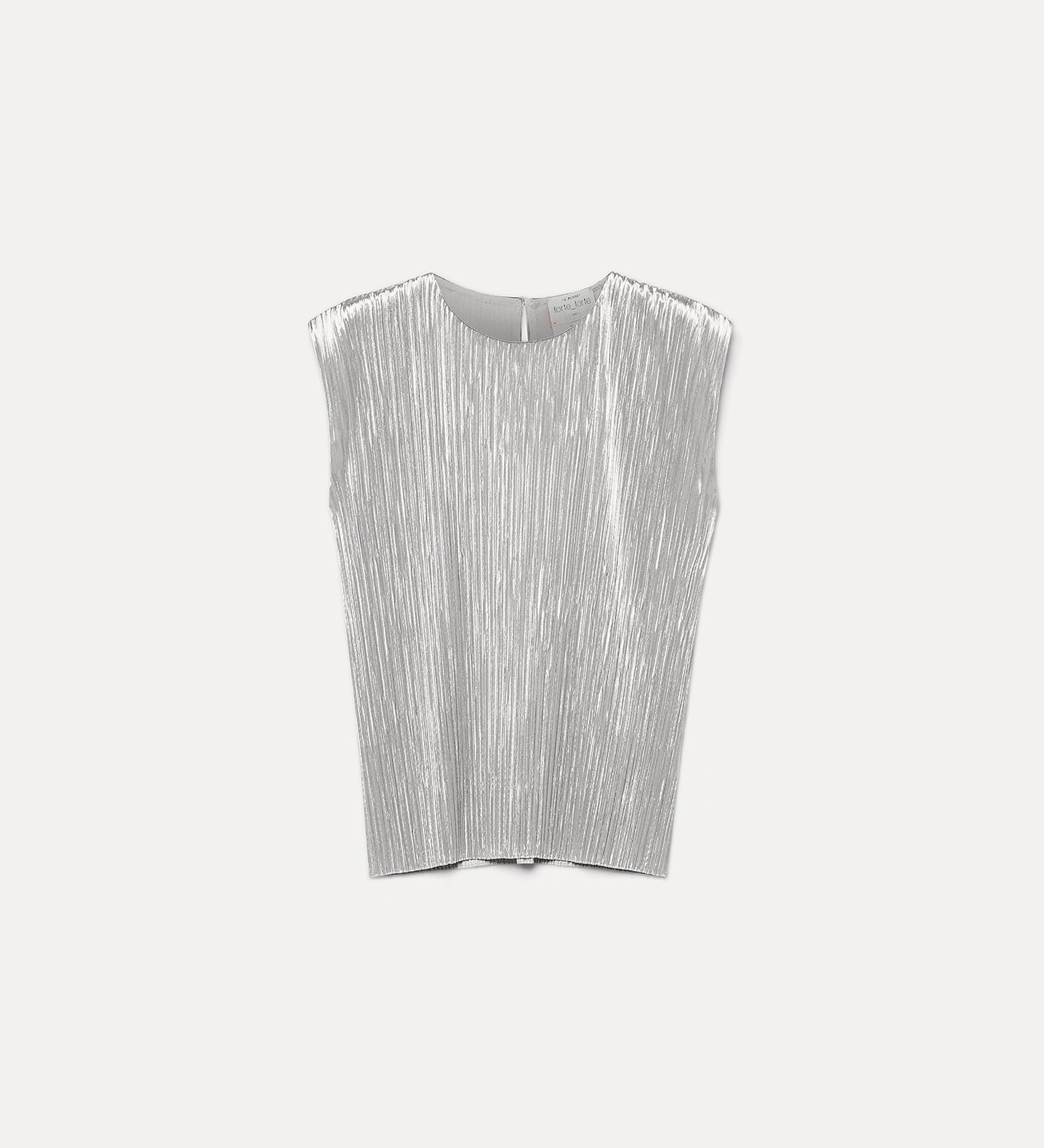 Forte top plissé top in silky velvet jersey top calcedonio