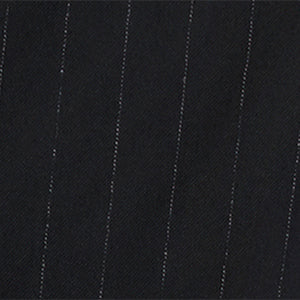 Kenneth Cole Reaction Clothing Fly Front Wide Leg Crossover Pleat Pant pantaloni neri gessati vita media