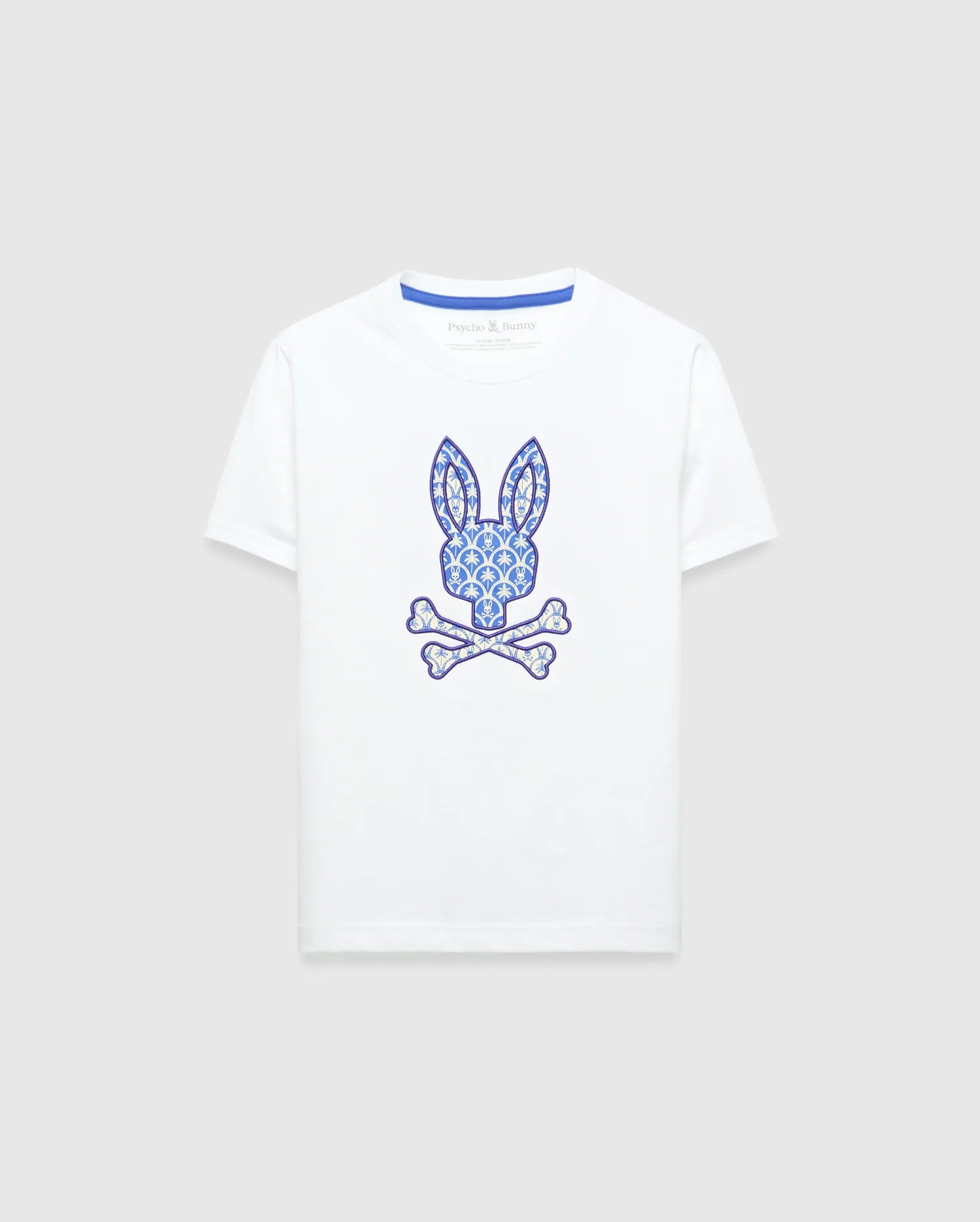 Psycho Bunny Kids Tees KIDS BRAD GRAPHIC TEE - KT0200182 t-shirt bambini bianca