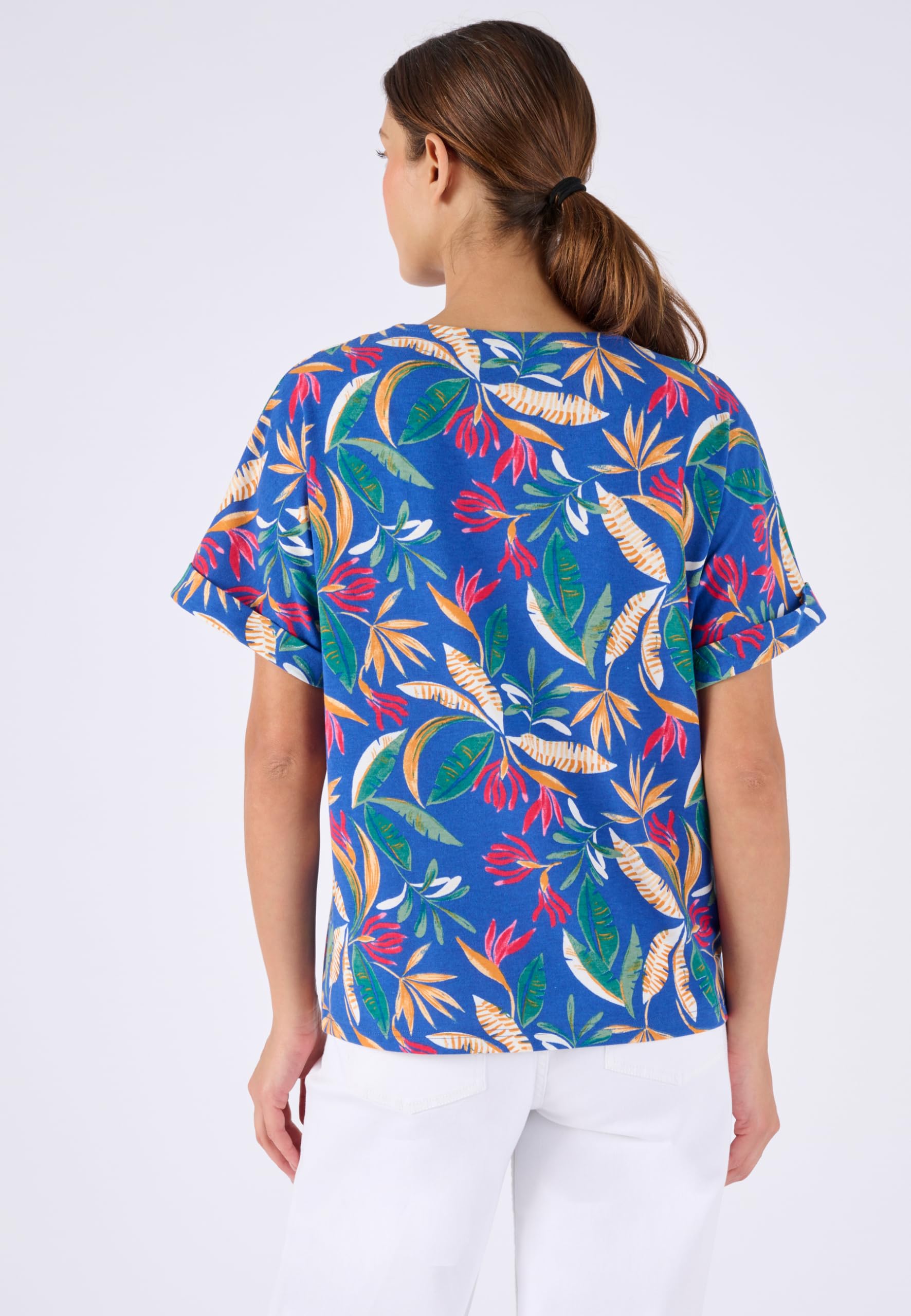 Damart Climatyl Top fluido jersey Blu Tropicale 46-48 traspirante