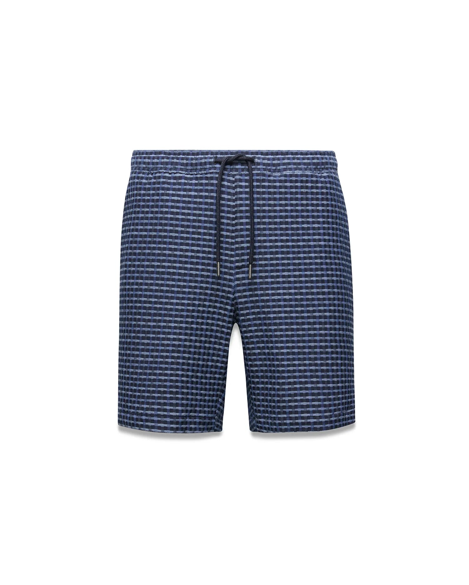 Psycho Bunny Men's Shorts Erik Raised Check Short 7" MB0700035 shorts blu navy