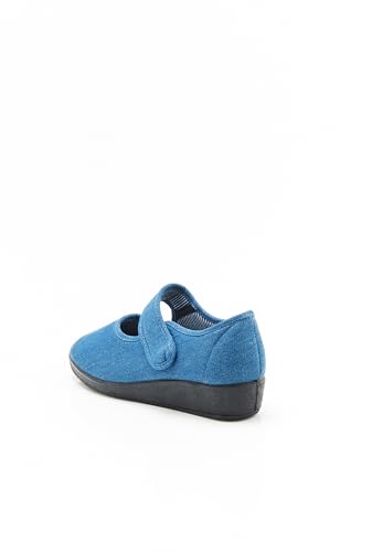 Damart Calzature Babies Effetto Jeans donna blu denim taglia 37