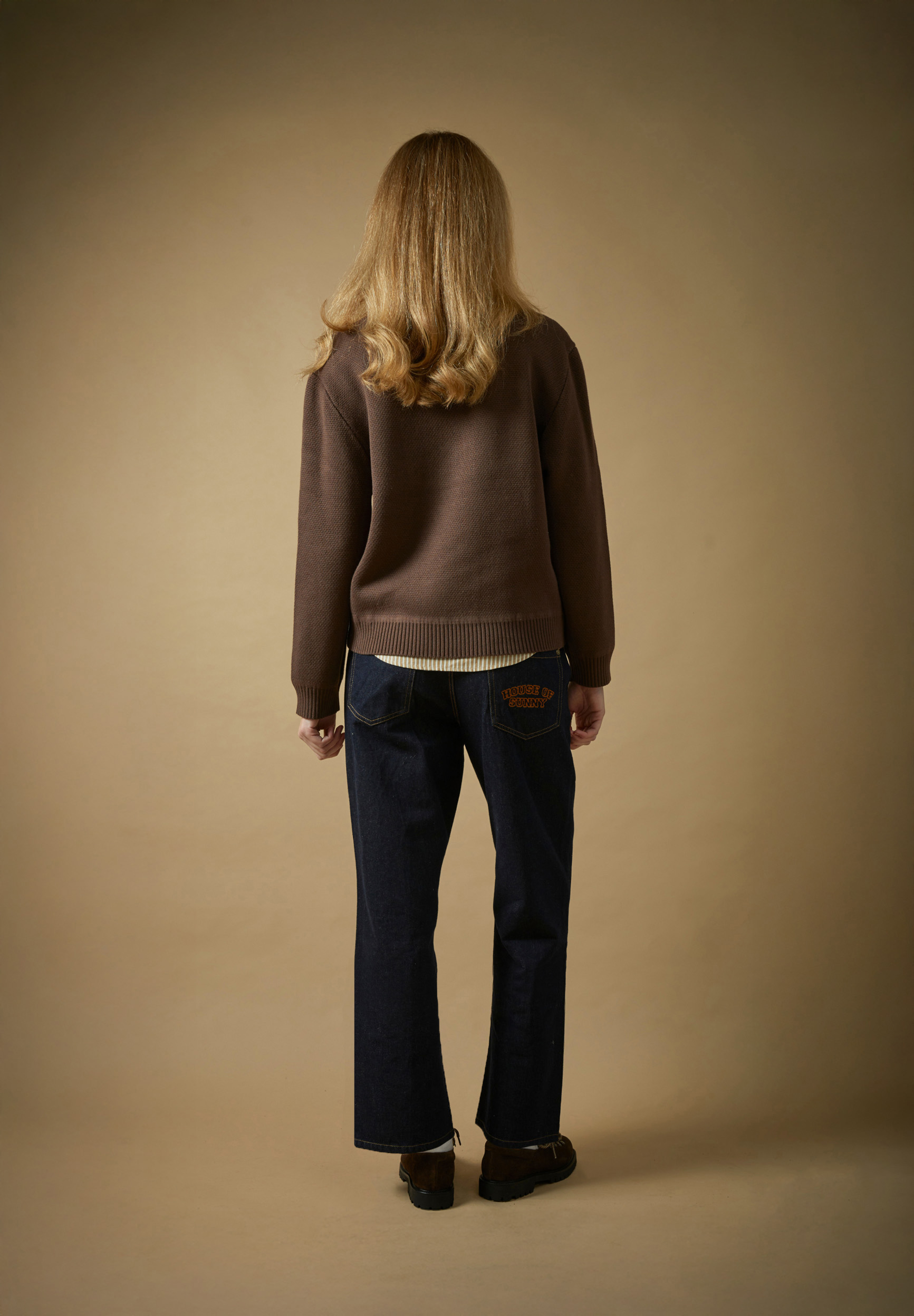 House Of Sunny Women's Knitwear Daily Grind Knit maglione jacquard con scollo a V