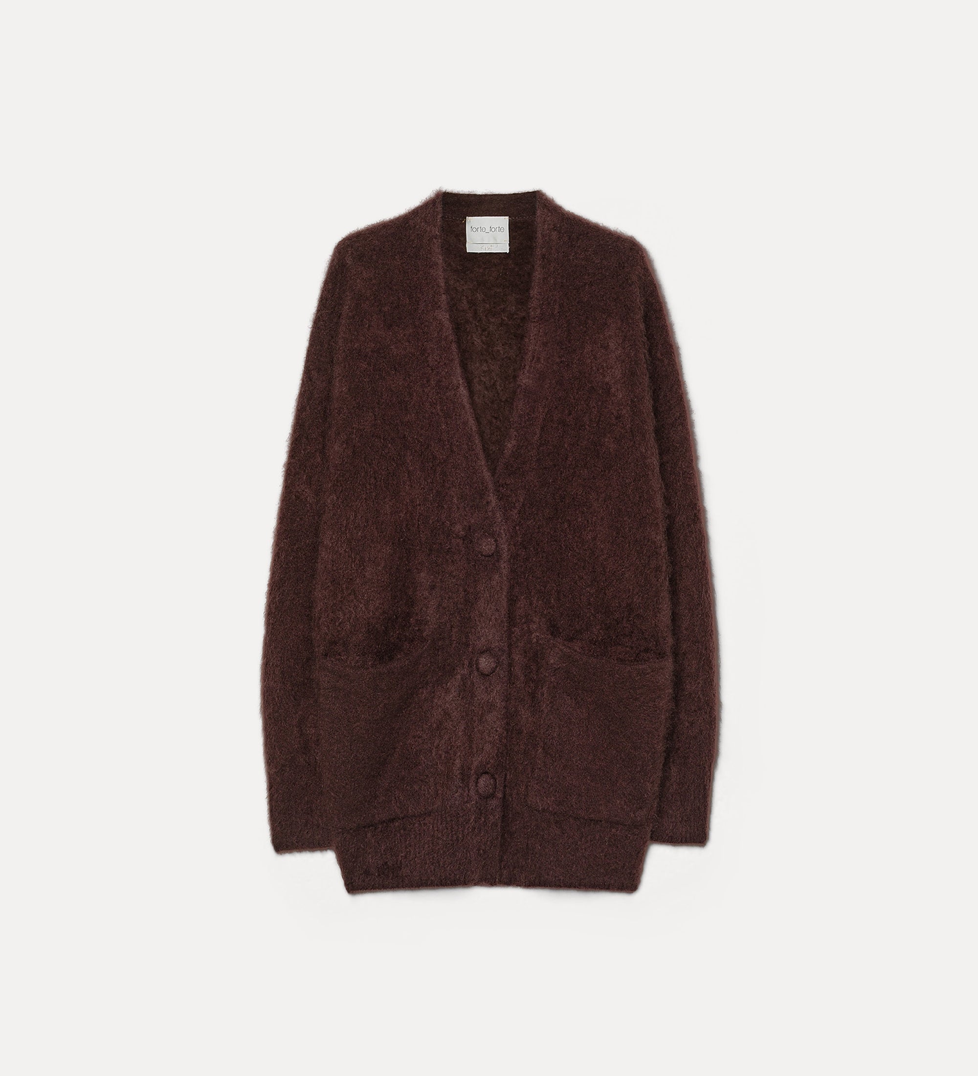 Forte maglieria cardigan oversized cashmere Fondant marrone