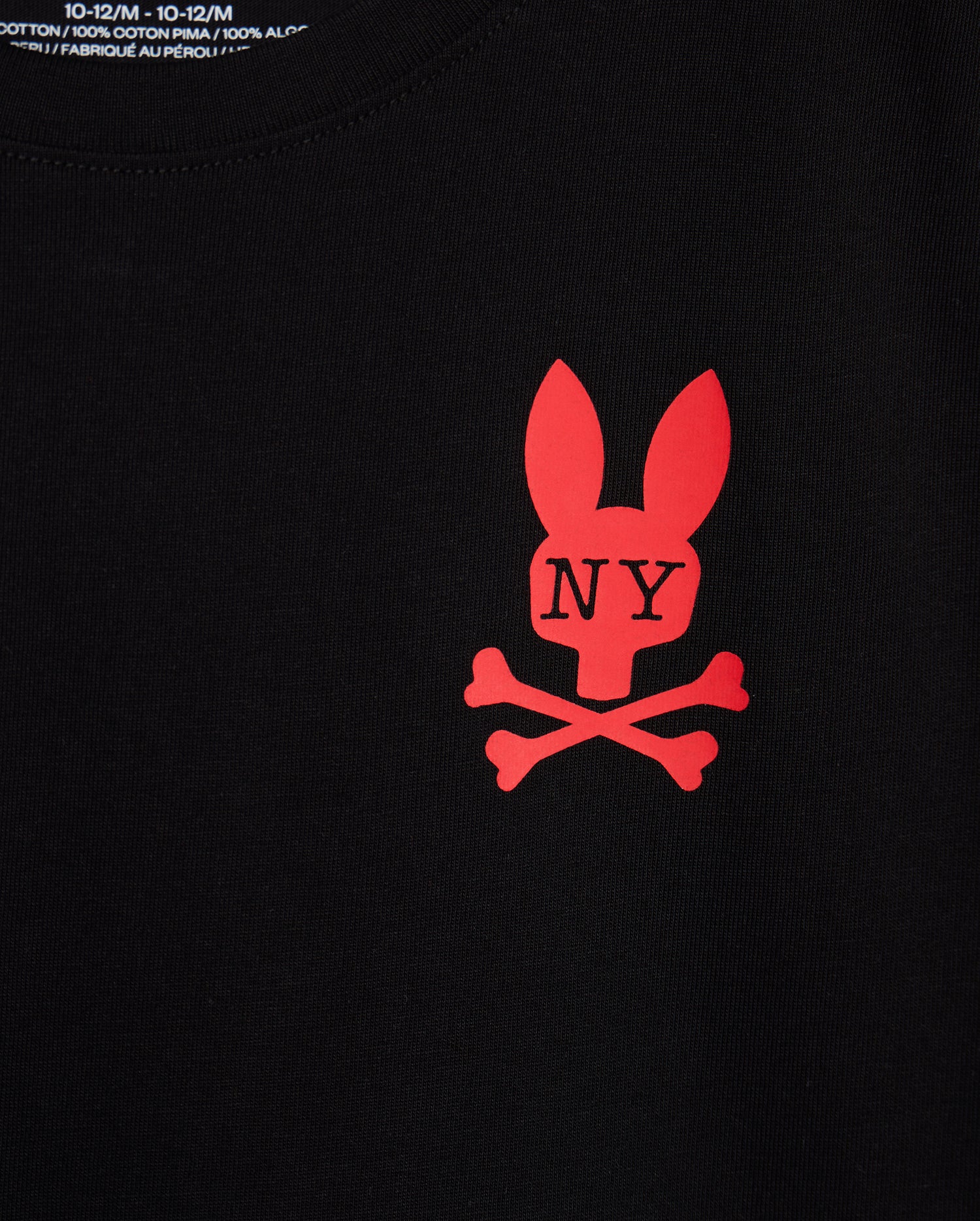 Psycho Bunny Kids Tees New York City Tee B0U554W1PC T-shirt nera