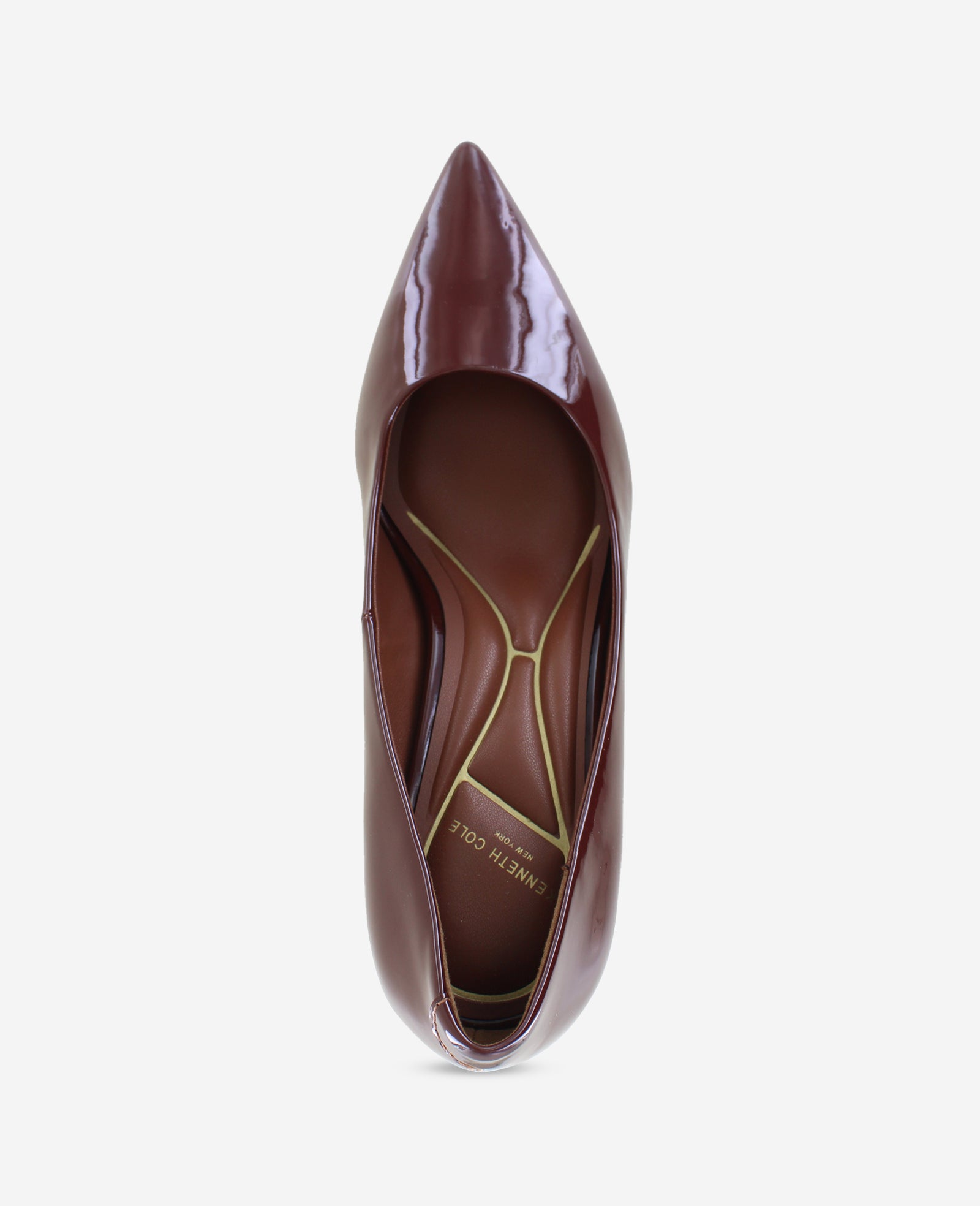 Kenneth Cole Reaction Shoes Perfect Patent décolleté vernice Hot Coco
