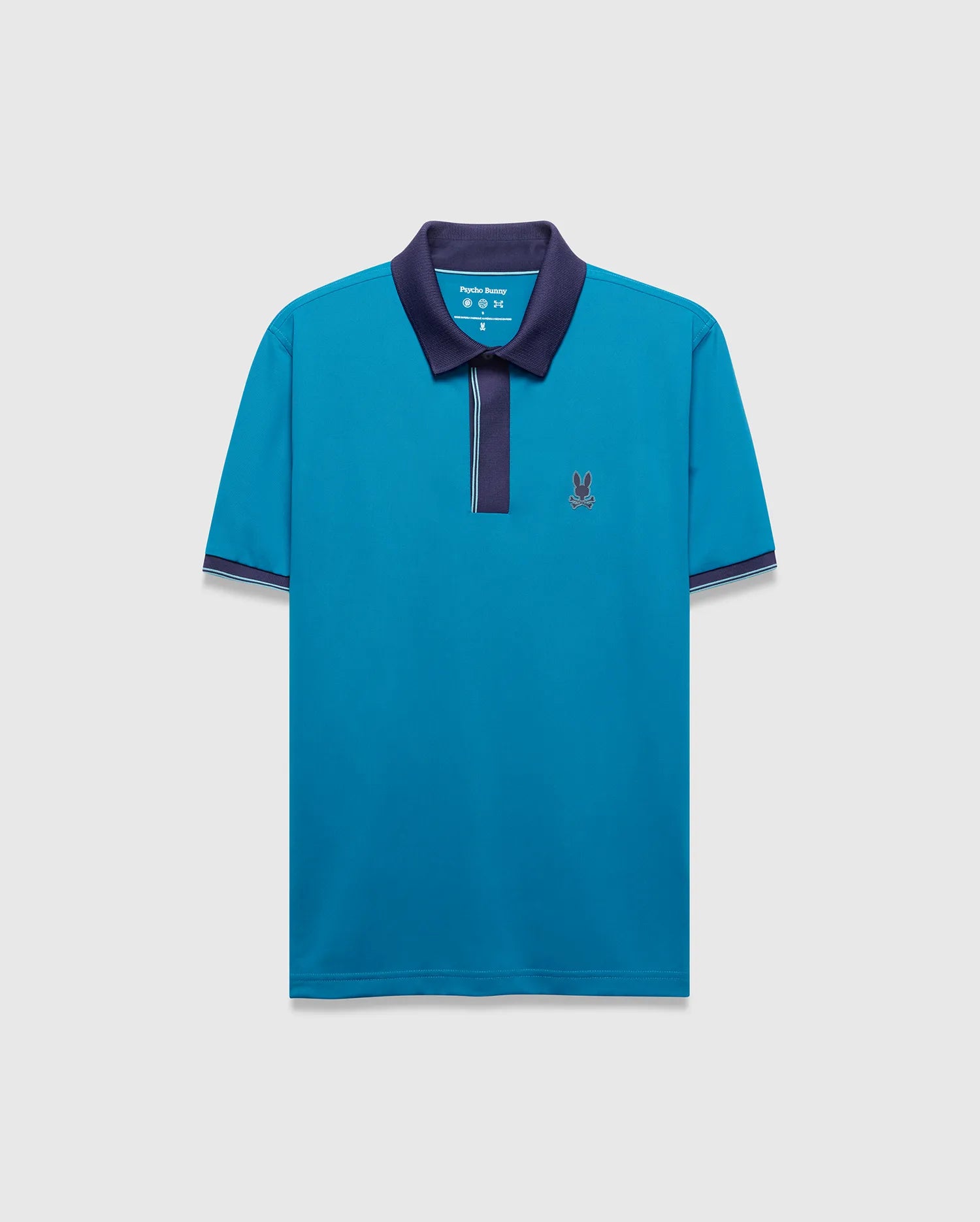 Psycho Bunny Men's Polos Redmonds Sport polo blu Mykonos slim fit