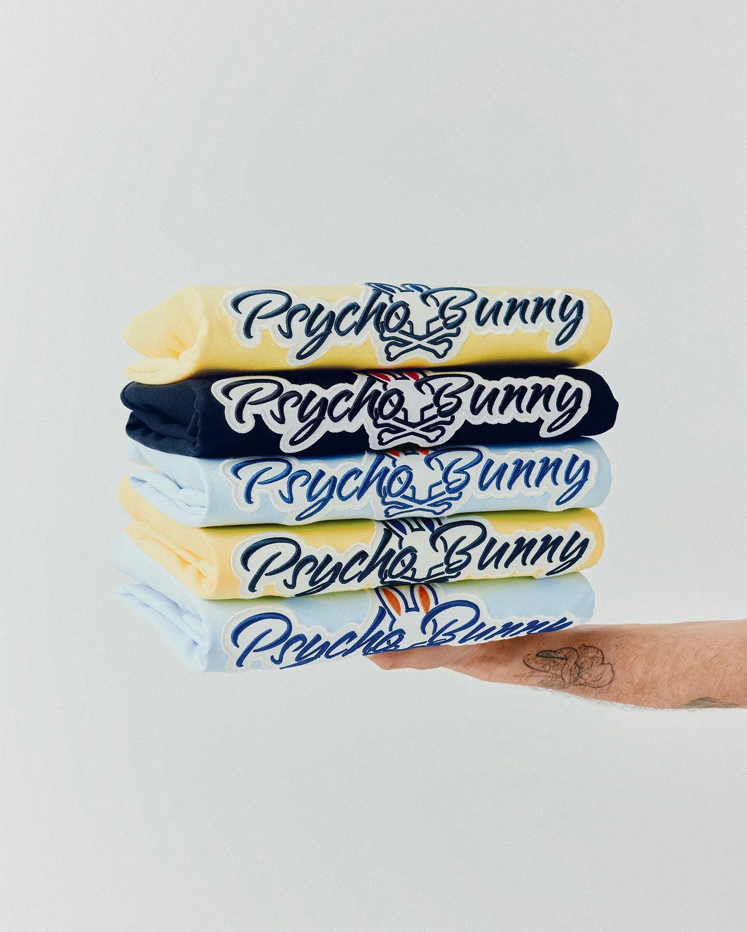 Psycho Bunny Men's Tees Jaydon Pima Cotton Logo Tee maglietta nera Pima