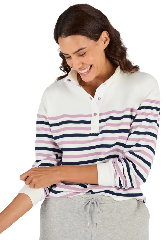 Damart Prêt-à-porter Spirit Mariniere felpa donna taglia 38/40