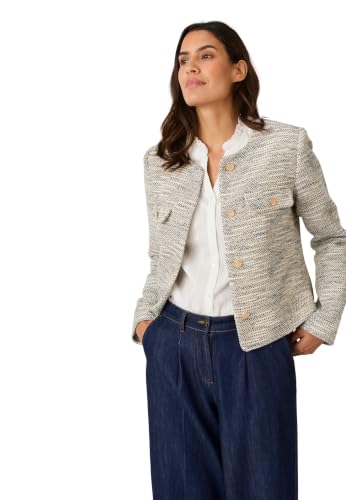 Damart Prêt-à-porter Giacca da donna effetto tweed 44 corta foderata