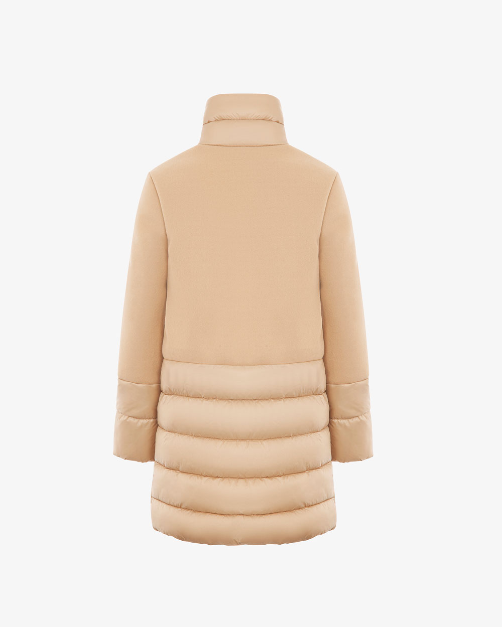 Markup Donna Giacche & Giubbotti Giubbino lungo panno e nylon giubbino lungo