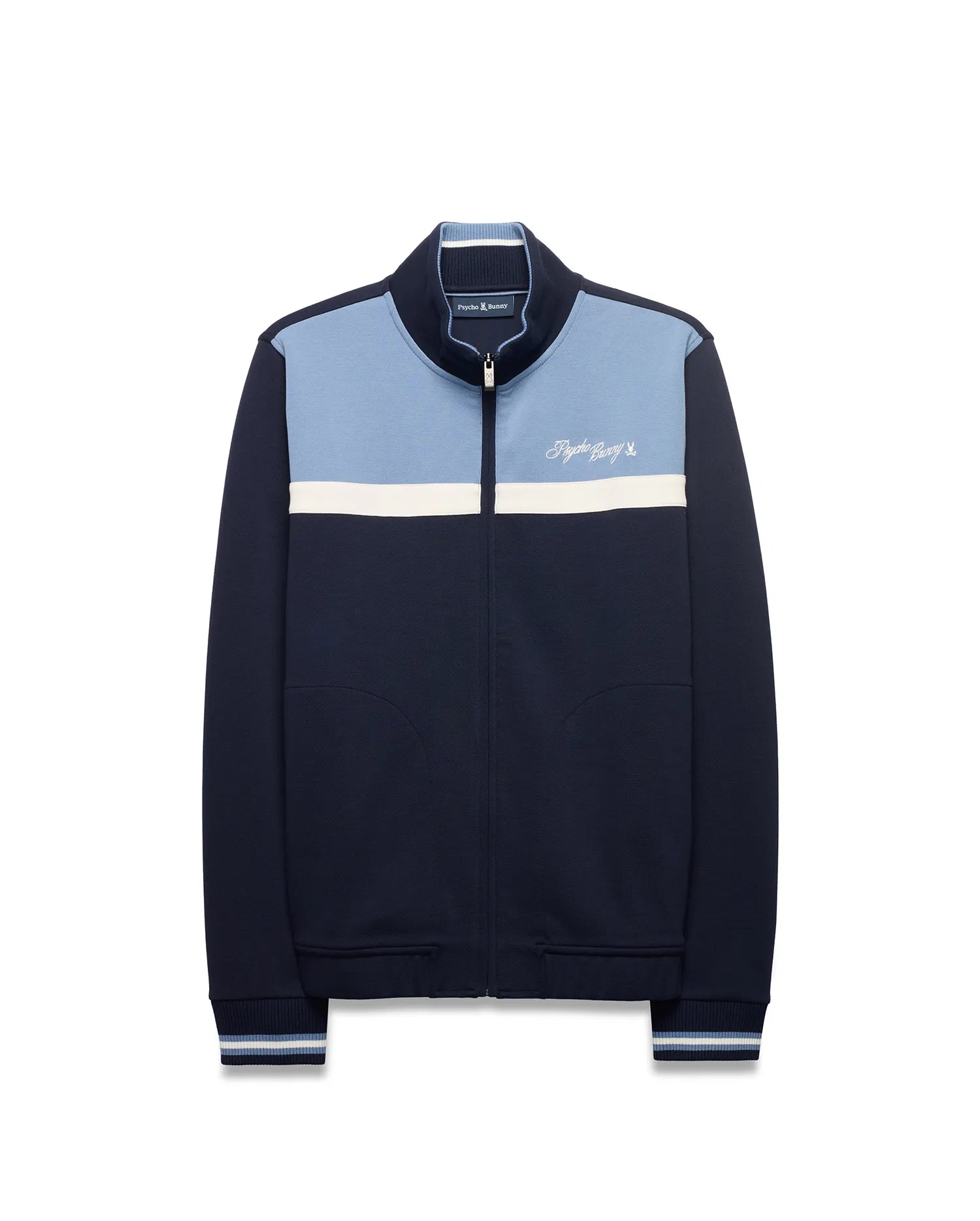 Psycho Bunny Jackets Jacques Pique Track Jacket MT0500313 giacca blu