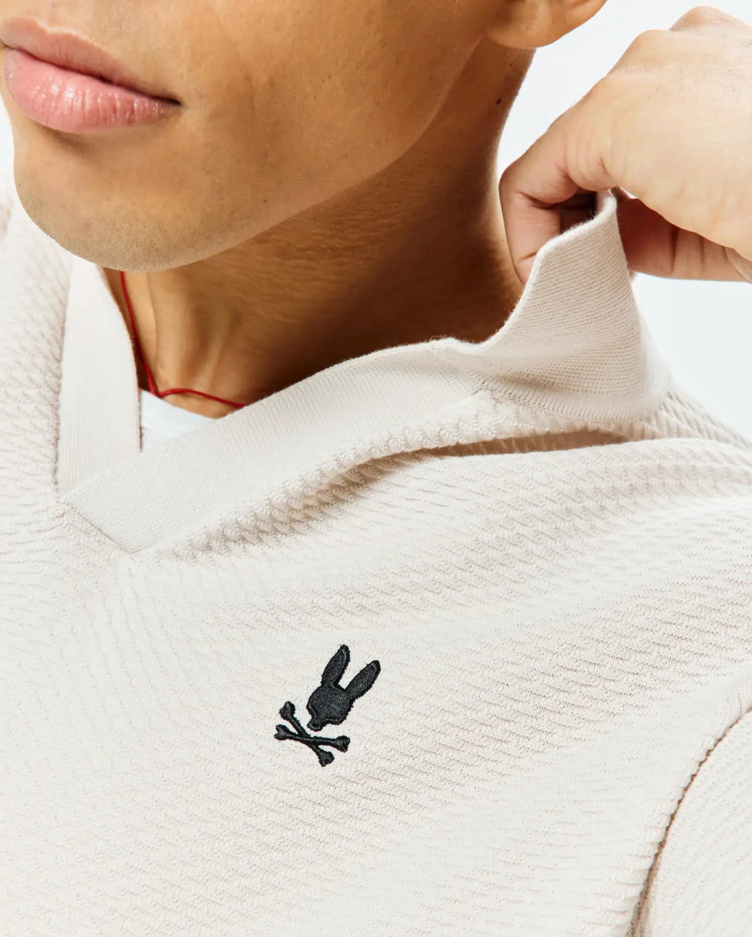 Psycho Bunny Men's Polos Selby Knit Polo MT0100265 polo in cotone naturale