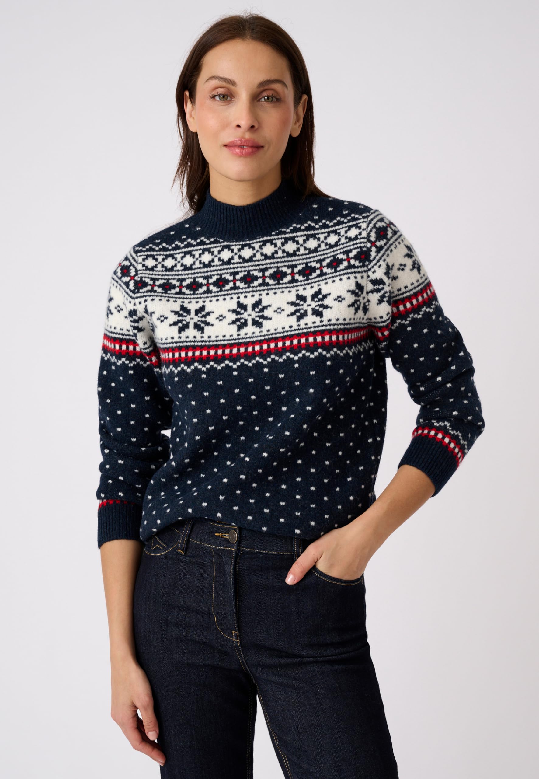 Damart Thermolactyl maglione natalizio donna collo alto