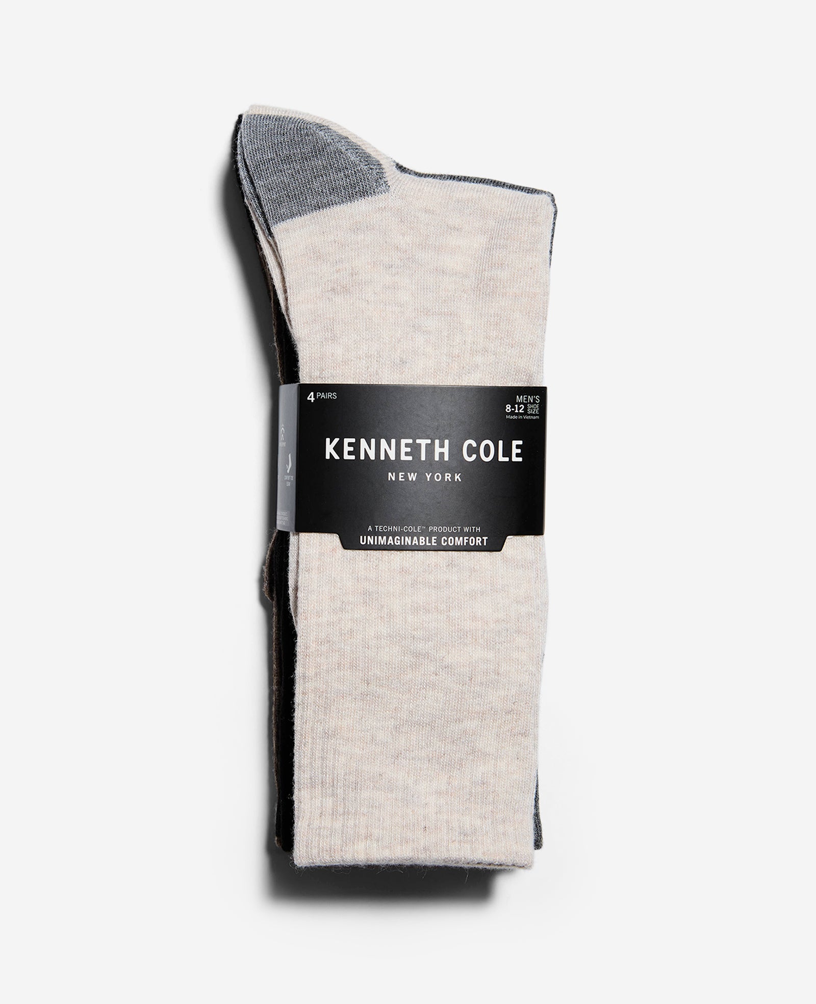 Kenneth Cole Reaction Clothing Heather Crew Sock calzini 4 paia mélange
